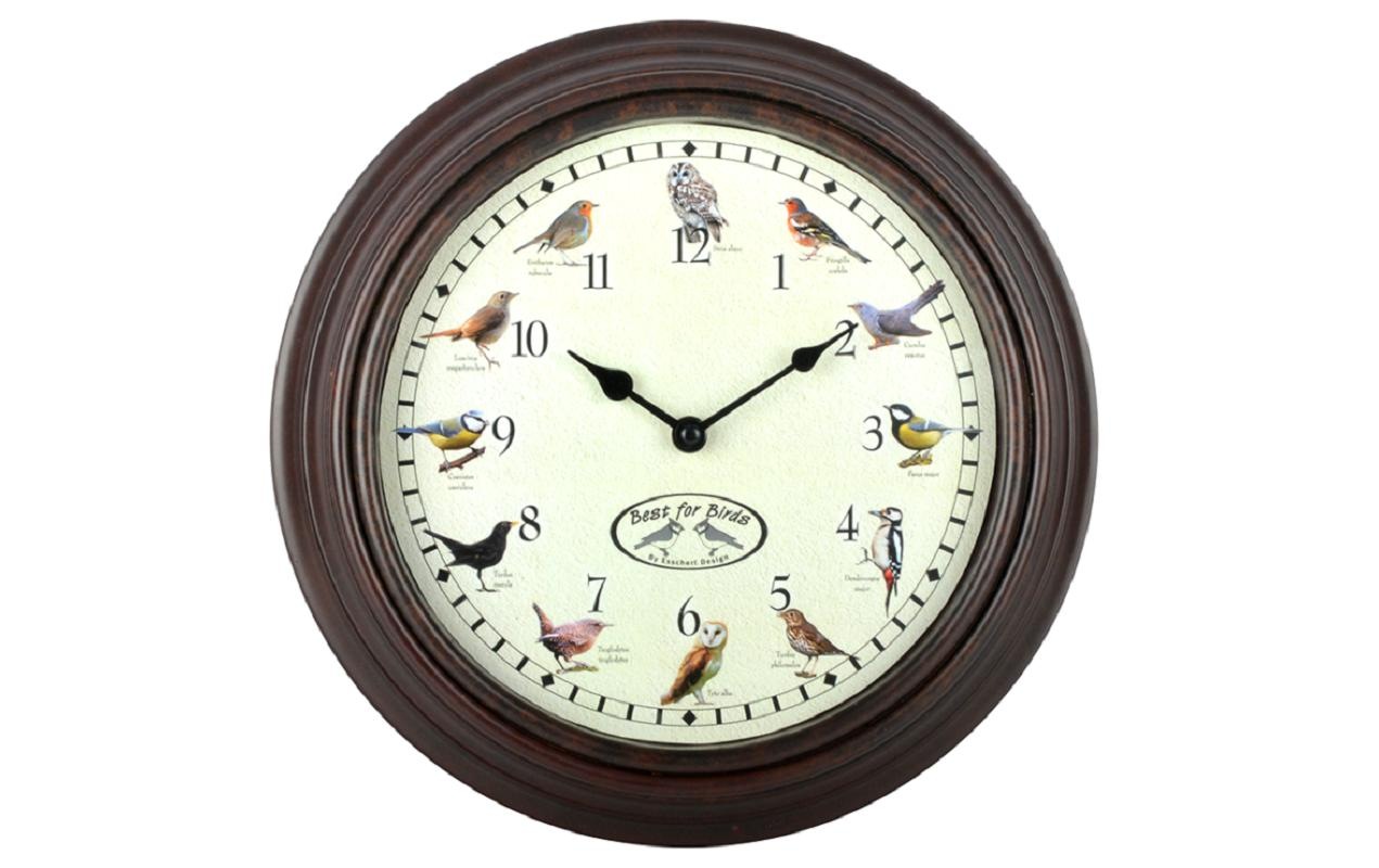 Image of esschert design Wanduhr "Esschert Design mit Vogel"