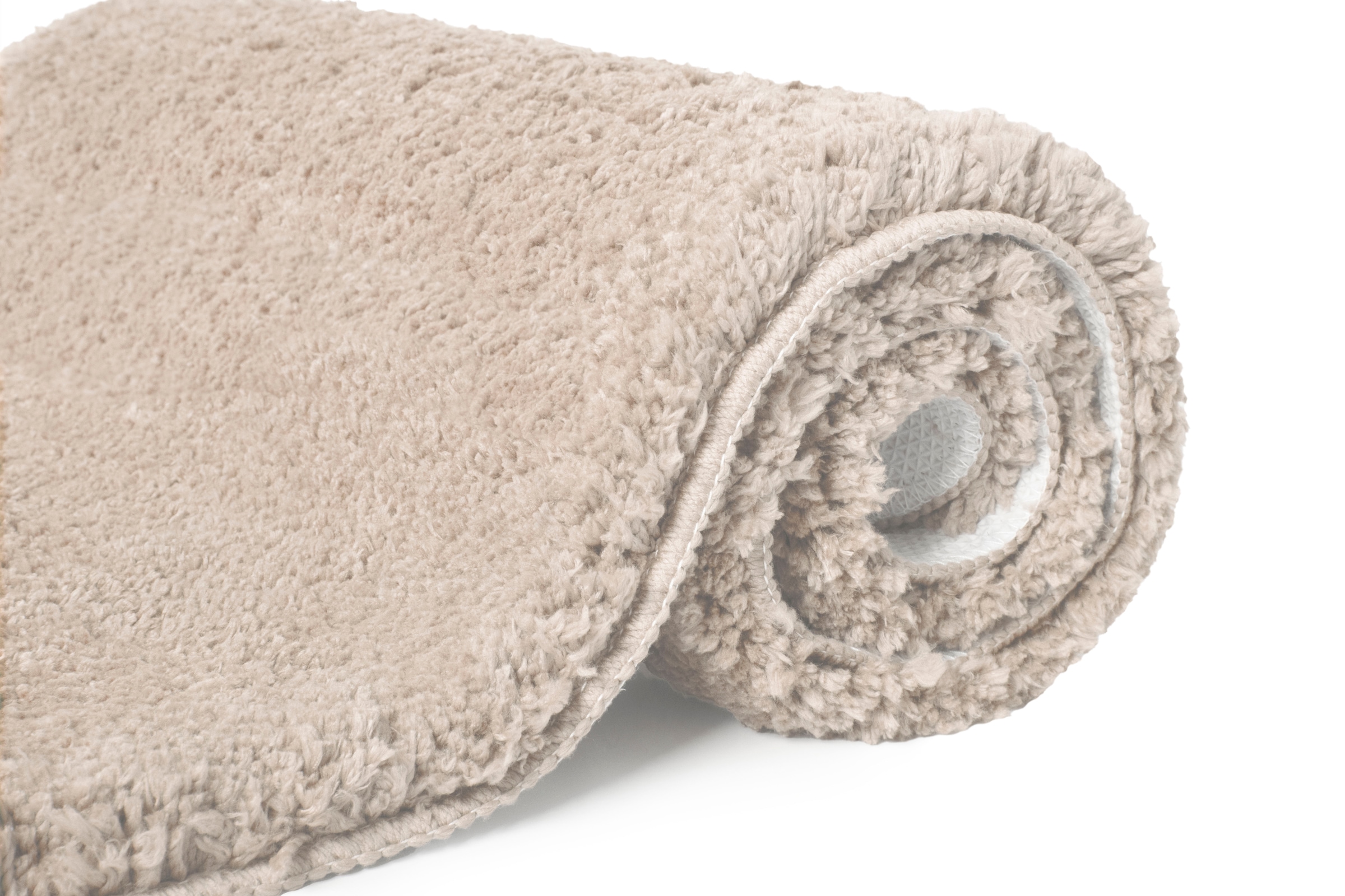 my home Badematte »Sanremo, Badvorleger, Badezimmer Teppich, sehr weich«, rutschhemmend beschichtet, fussbodenheizungsgeeignet-schnell trocknend, Badteppich, unifarben, rechteckig, rund & als 3-tlg. Set erhältlich
