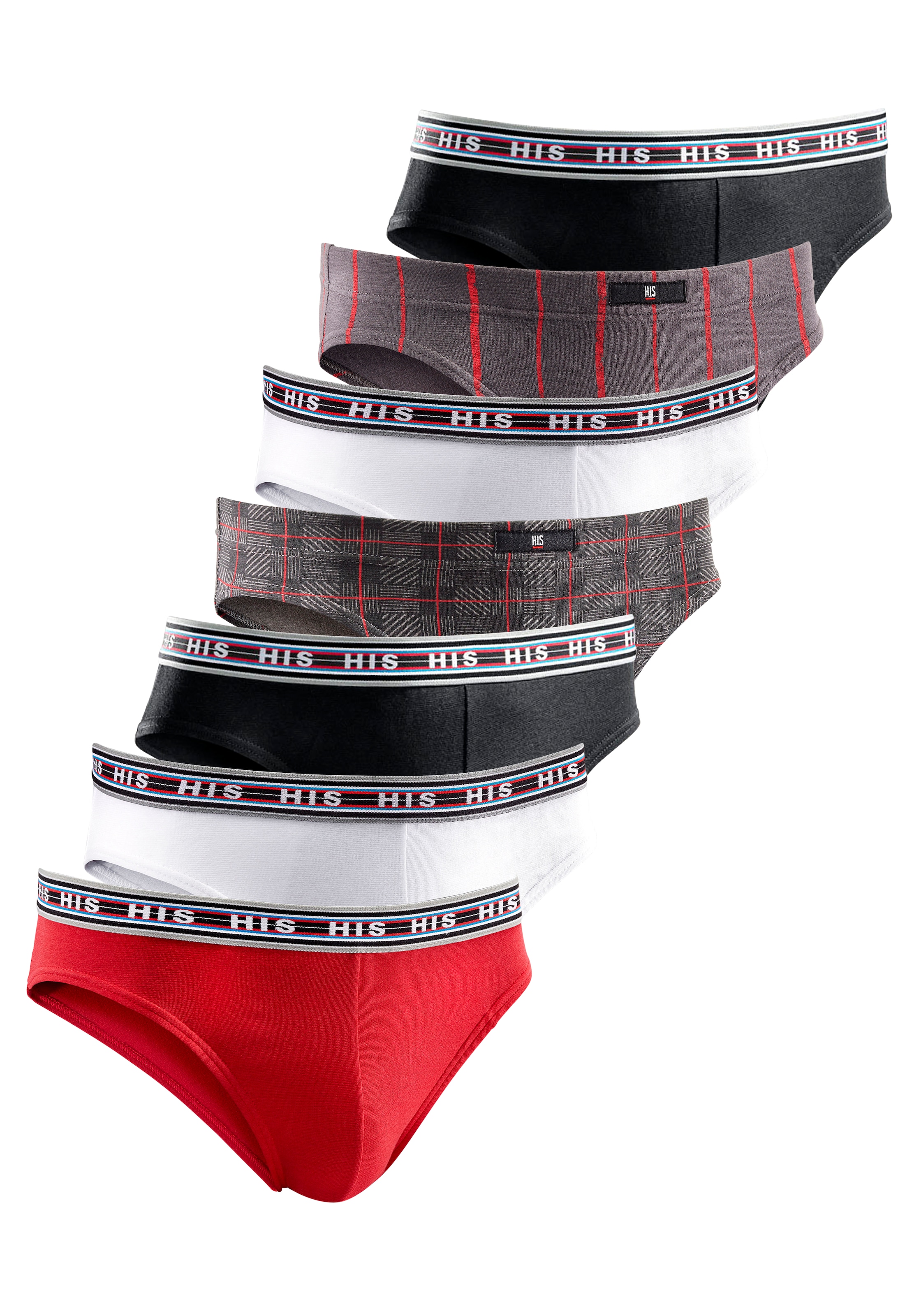 H.I.S Slip Packung, 7 Stk. tlg., aus Baumwoll-Stretch
