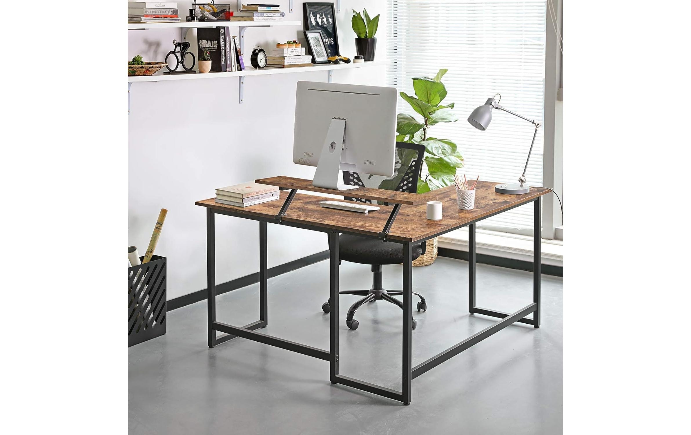 VASAGLE Bureau »in L-Form 140 x 130 cm«