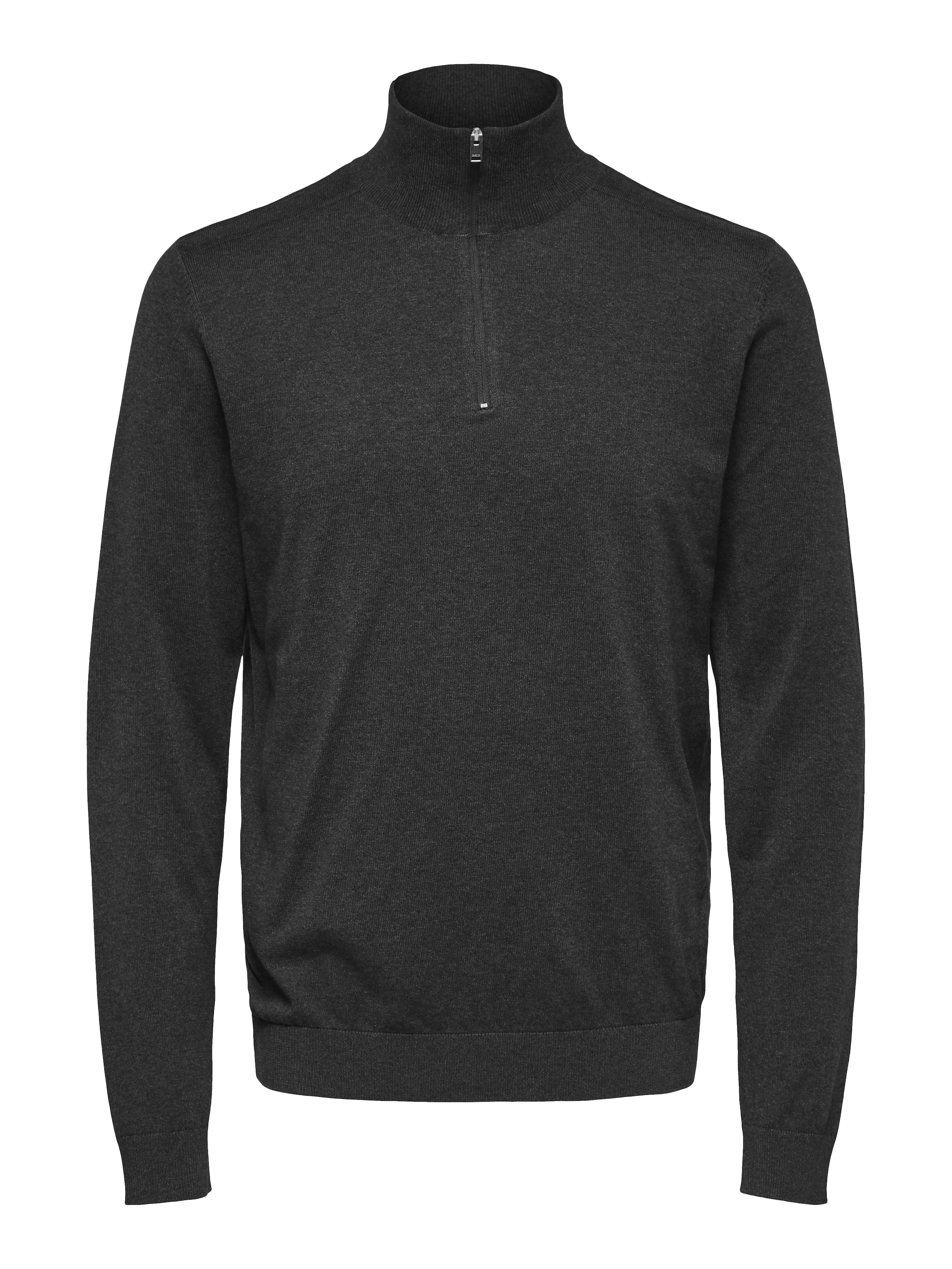 SELECTED Troyer »SLHBERG HALF ZIP CARDIGAN NOOS« Baumwolle, regular fit