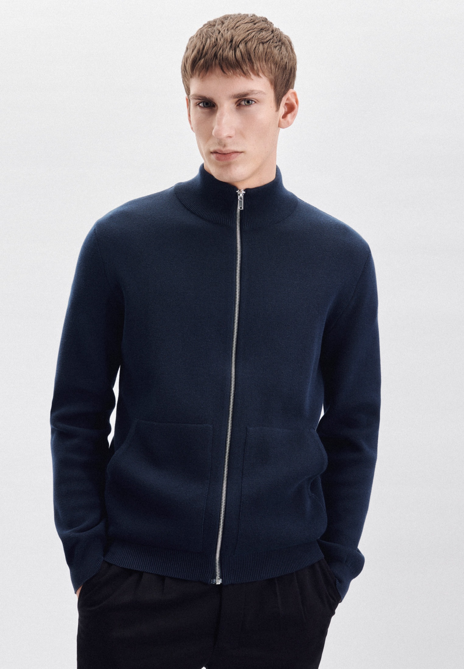 Image of seidensticker Strickjacke »Regular«, Langarm Stehkragen Uni bei Ackermann Versand Schweiz