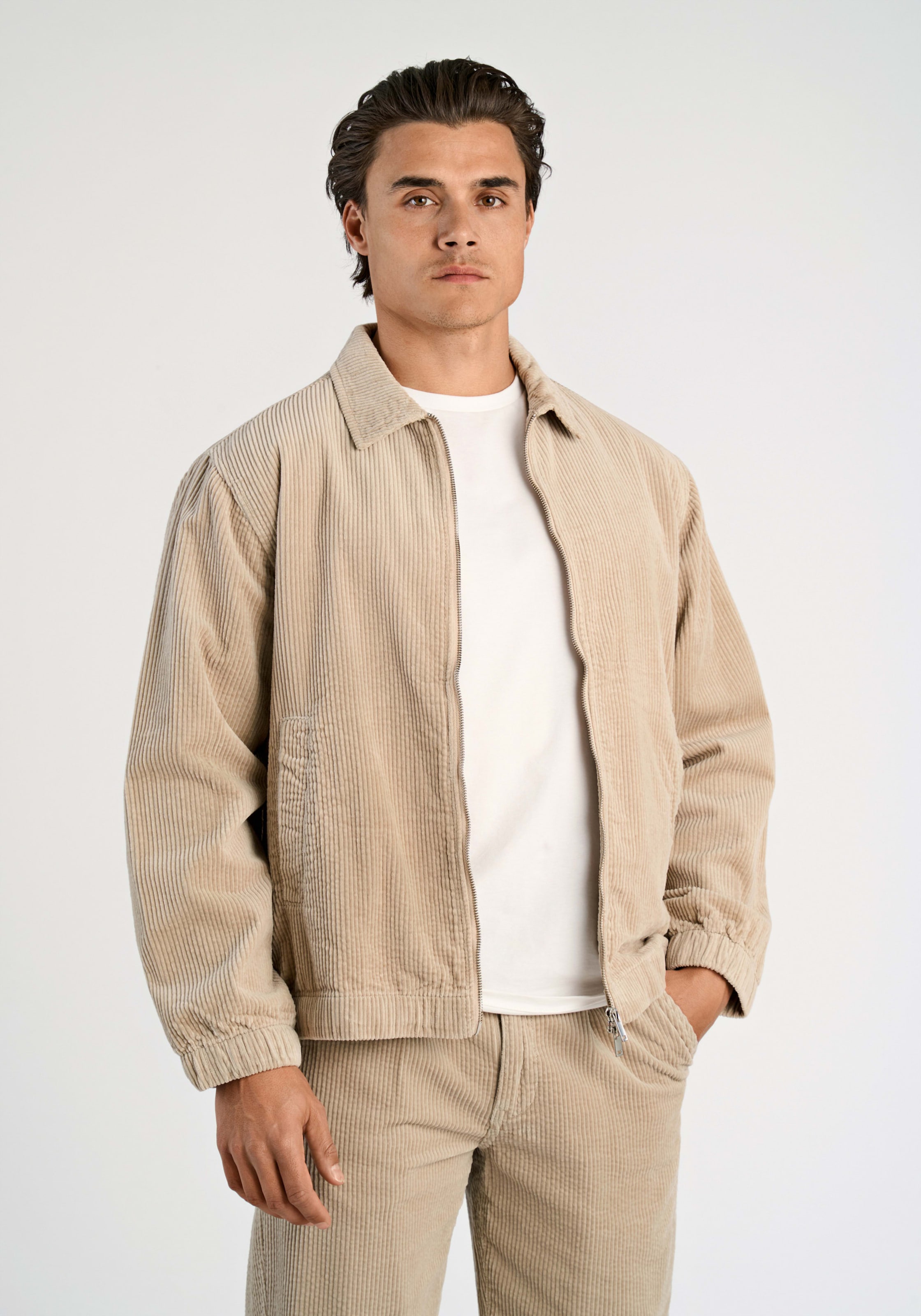 Image of LINDBERGH Cordjacke ohne Kapuze mit 2-Wege-Reissverschluss