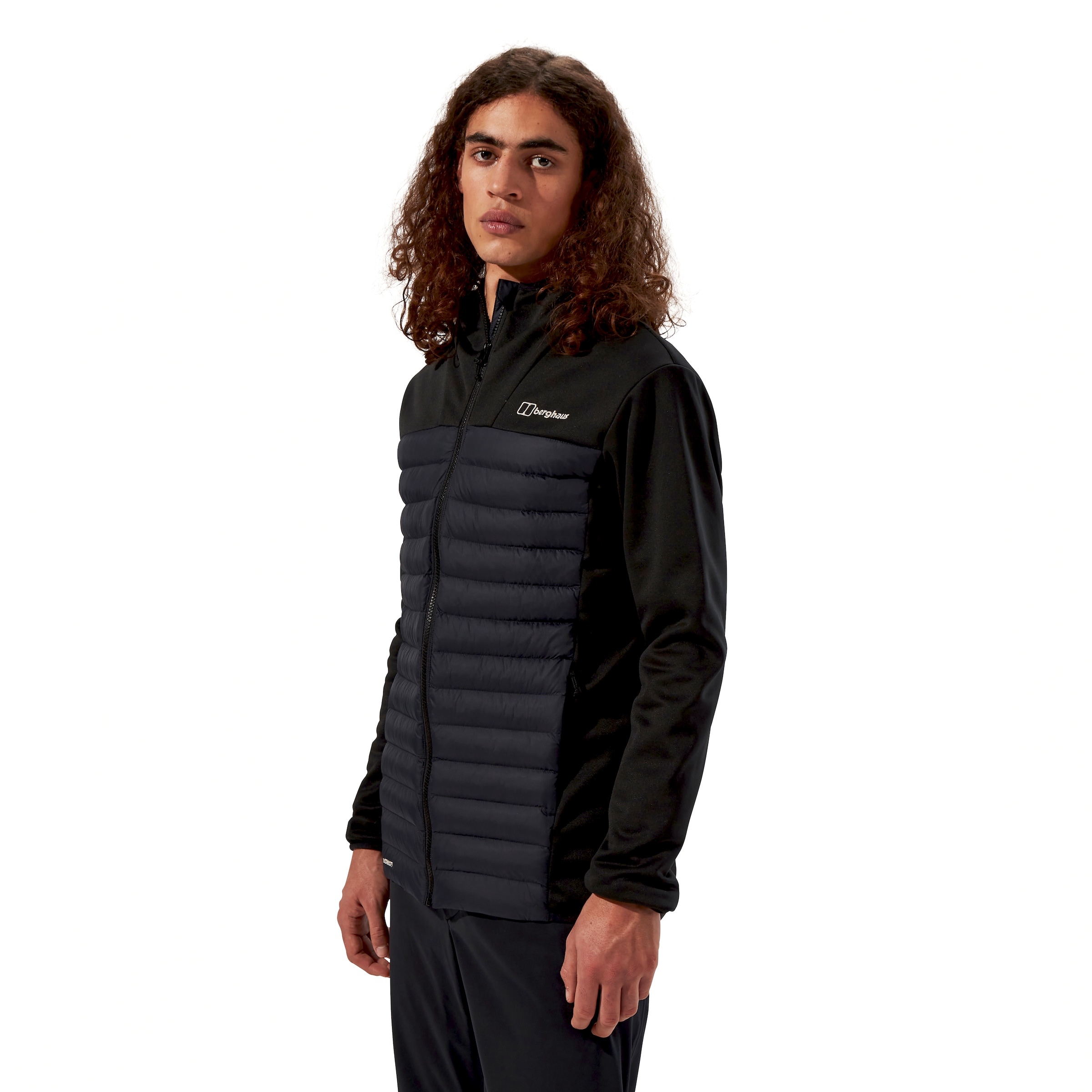 Berghaus Veste hybride »VASKYE HOODED HYBRID JACKET« avec capuche avec capuche avec protège-menton, déperlant et coupe-vent