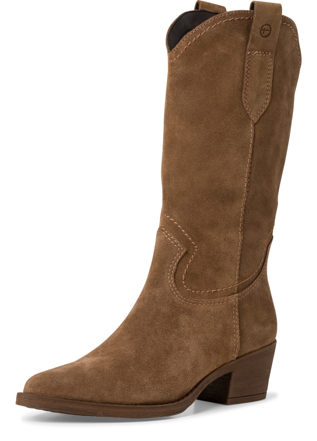 Image of Tamaris Westernstiefel, Blockabsatz, Cowboystiefel in spitzer Form