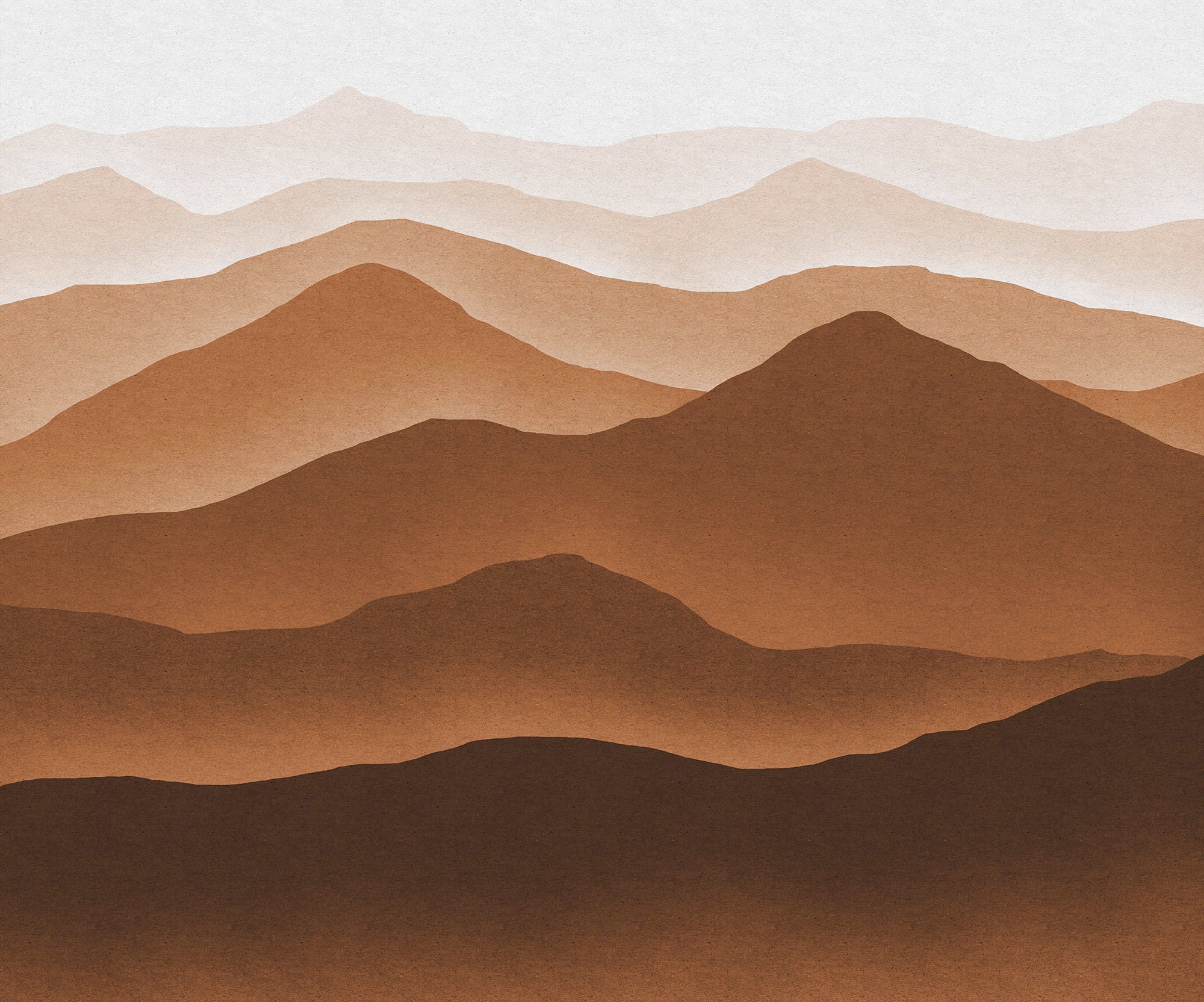 Image of Komar Vliestapete "Digitaldruck Vlies - Macchiato Mountains - Grösse 300 x 250 cm" bedruckt glatt Wohnzimmer, Schlafzimmer