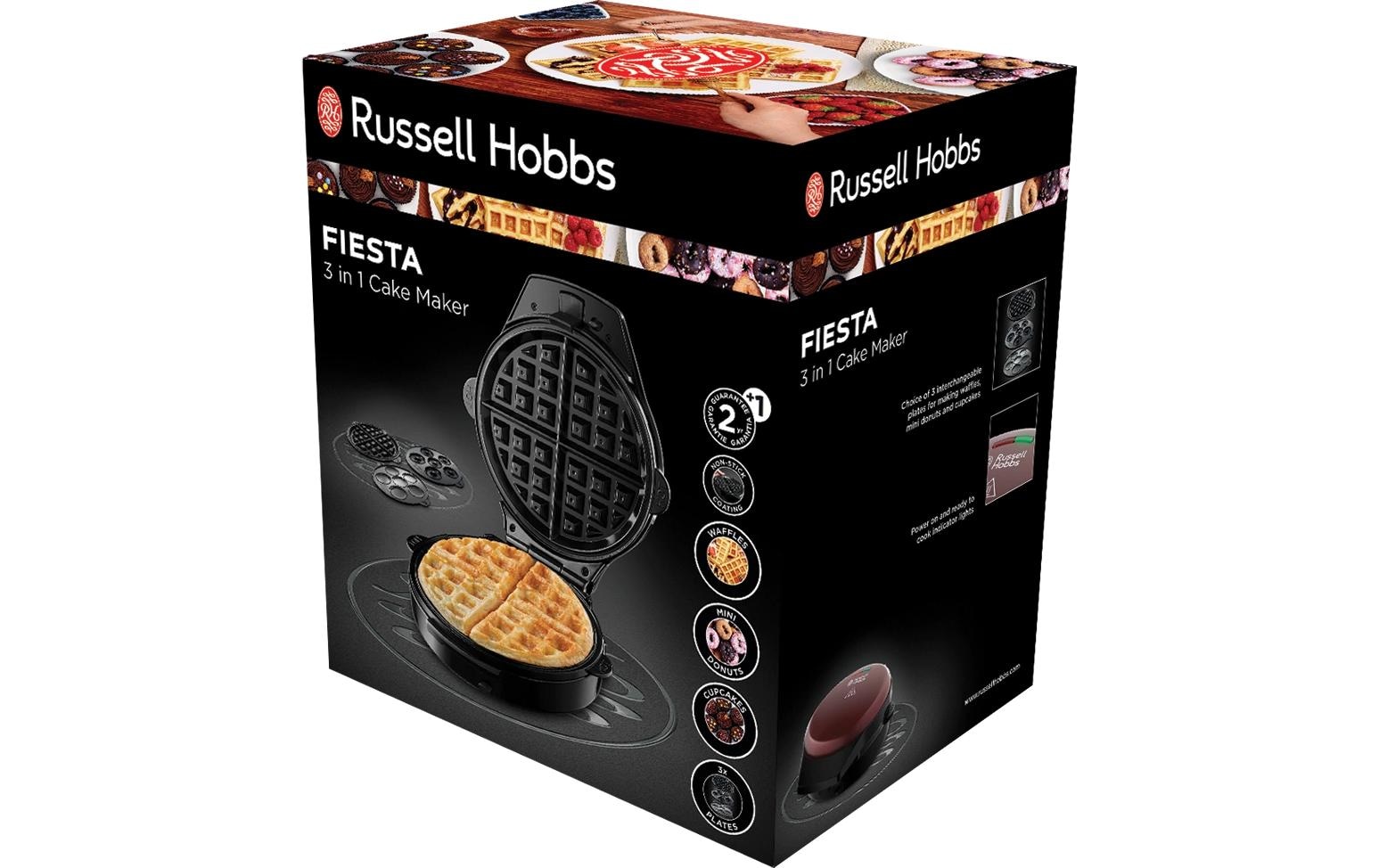 RUSSELL HOBBS 3-in-1-Kombi-Waffeleisen »Fiesta 3 in 1«, 900 W