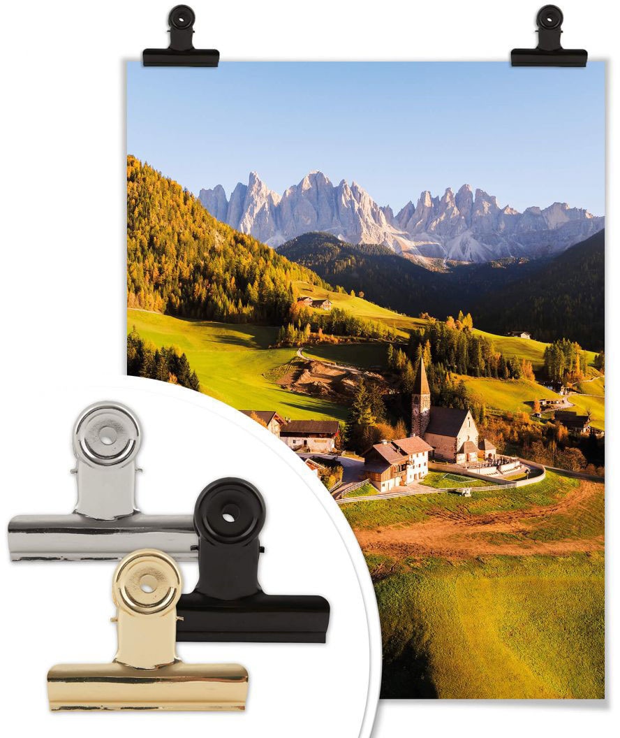 »Dorf Landschaften, Wandposter (1 Dolomiten«, acheter Poster, Bild, St.), Wandbild, confortablement Wall-Art Poster