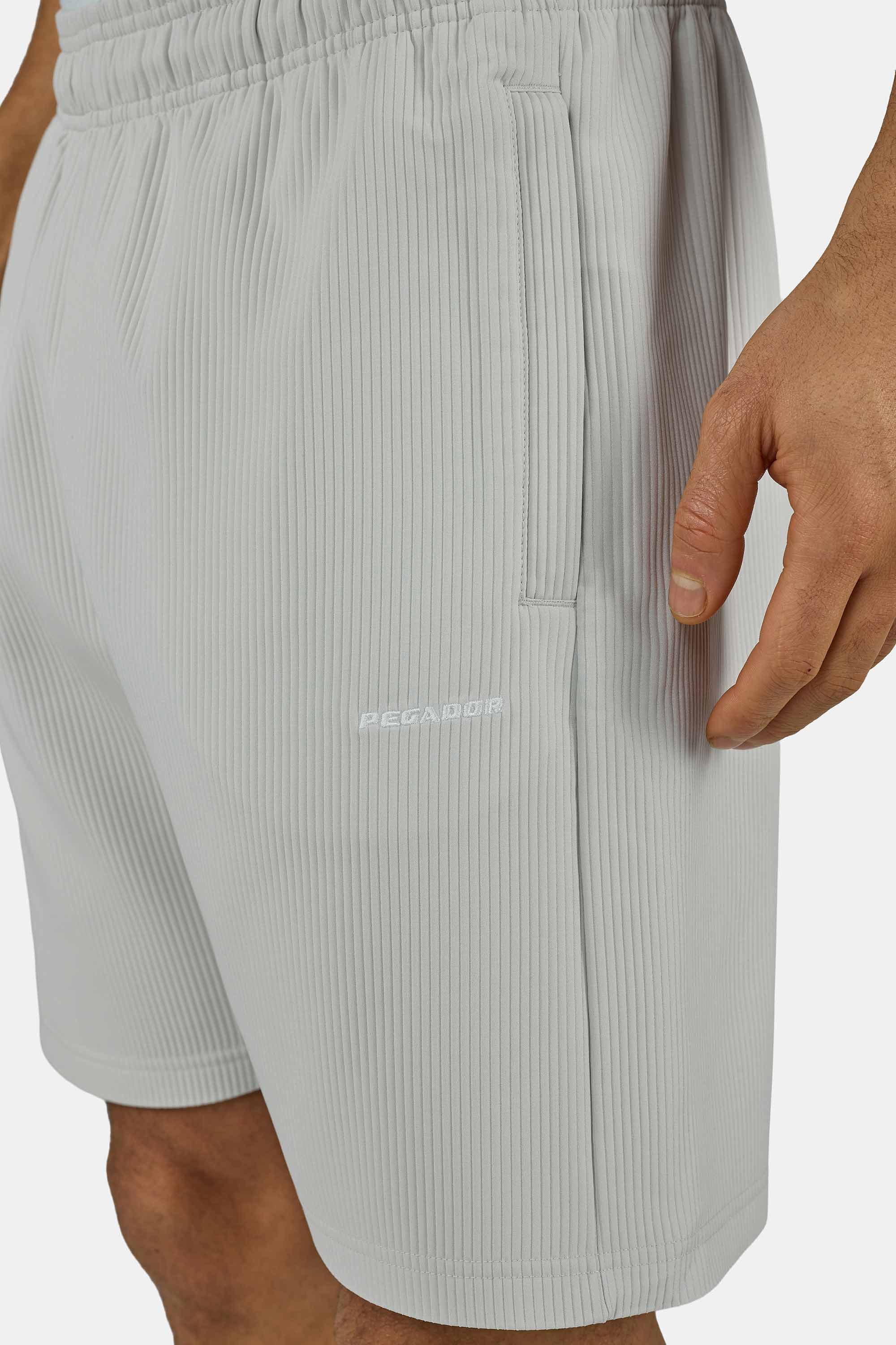 PEGADOR Short »TROY PLISSEE SHORTS«  mélange coton, coupe régulière