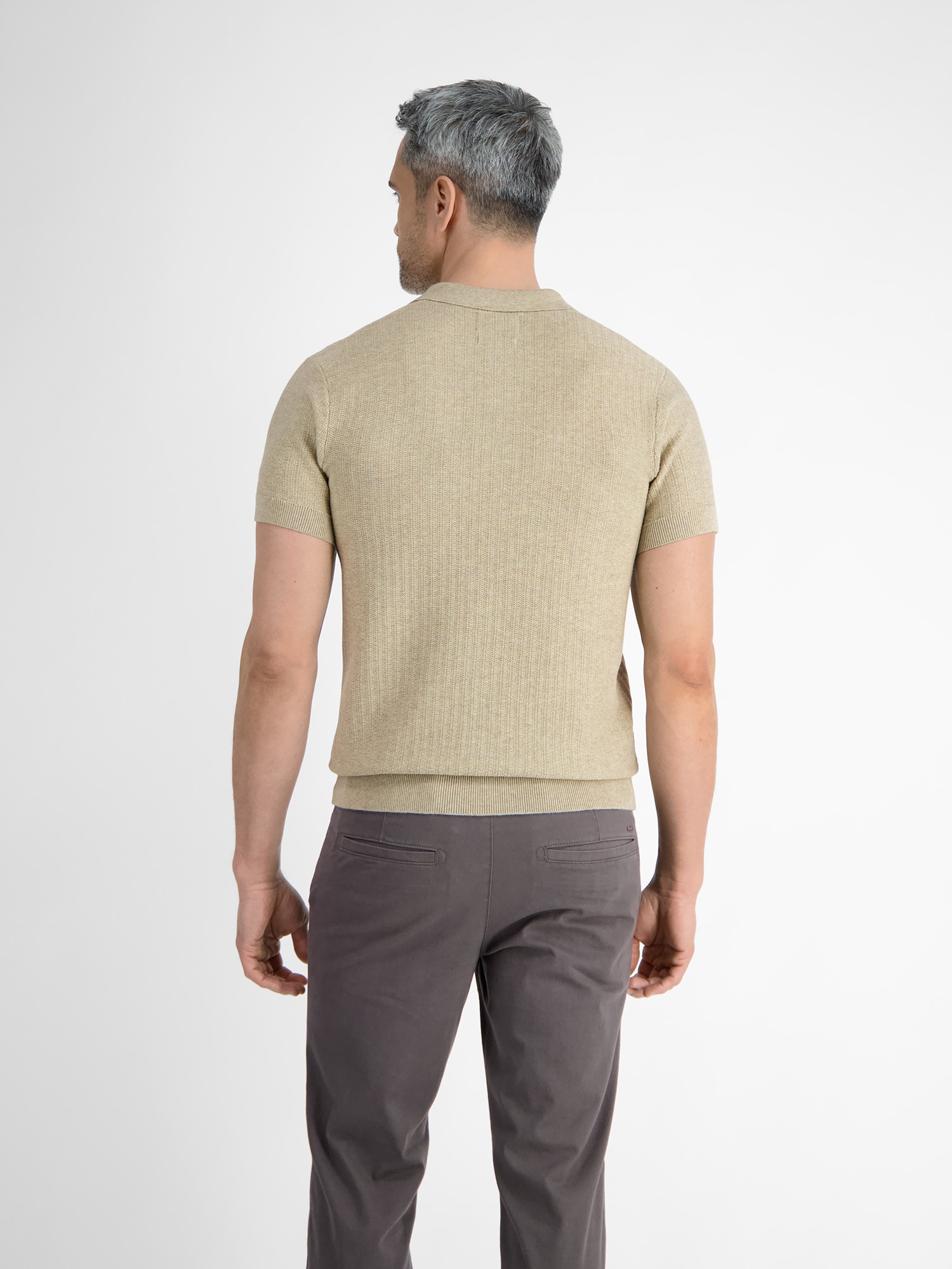 LERROS Poloshirt »LERROS Strick-Polo mit klassisch geknöpftem Kragen«