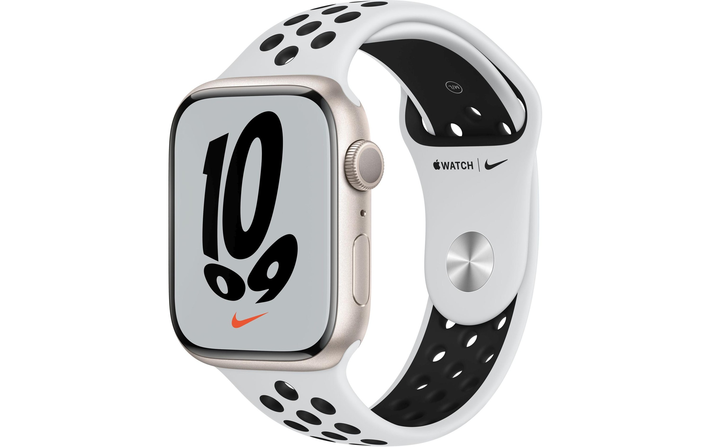 Image of Apple Smartwatch »Serie 7, GPS, 45 mm Aluminiumgehäuse mit Nike-Sportarmband«, (Watch OS MKNA3FD/A) bei Ackermann Versand Schweiz