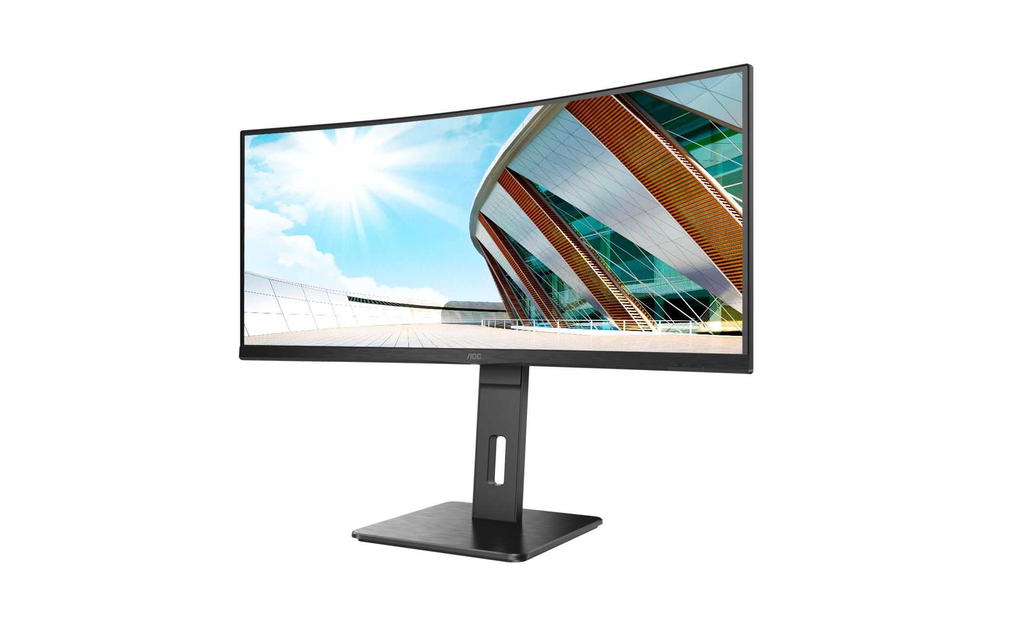 AOC Curved-LED-Monitor »CU34P2A«, 86,02 cm/34 Zoll, 3440 x 1440 px, UWQHD, 1 ms Reaktionszeit, 100 Hz