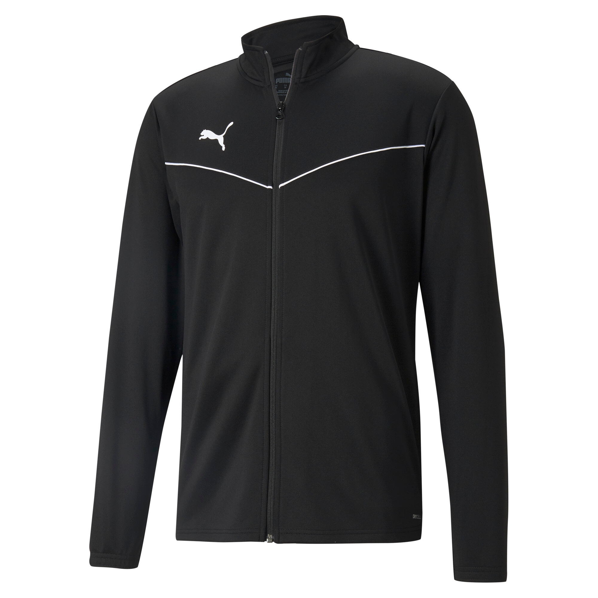 PUMA Veste d'entraînement »TEAMRISE TRAINING POLY JACKET« sans capuche style sportif avec passepoil contrastant