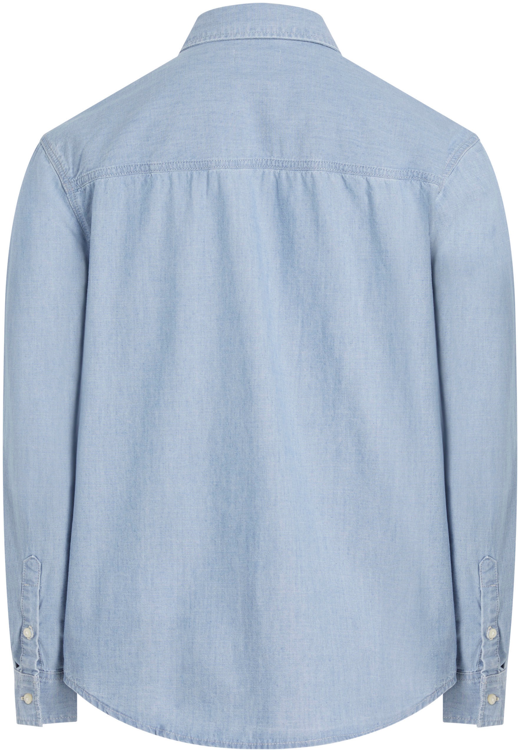 Calvin Klein Jeans Jeanshemd »EASY CHAMBRAY SHIRT«, Logodruck, Brusttaschen