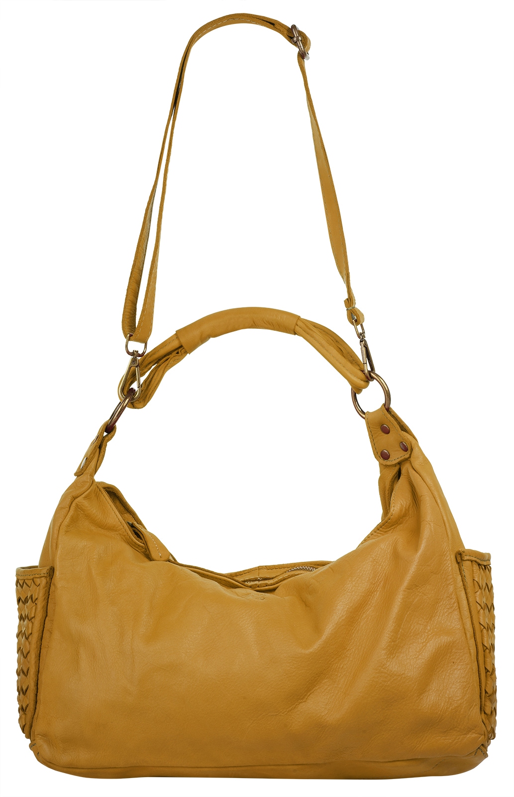 Samantha Look Henkeltasche, echt Leder, Made in Italy