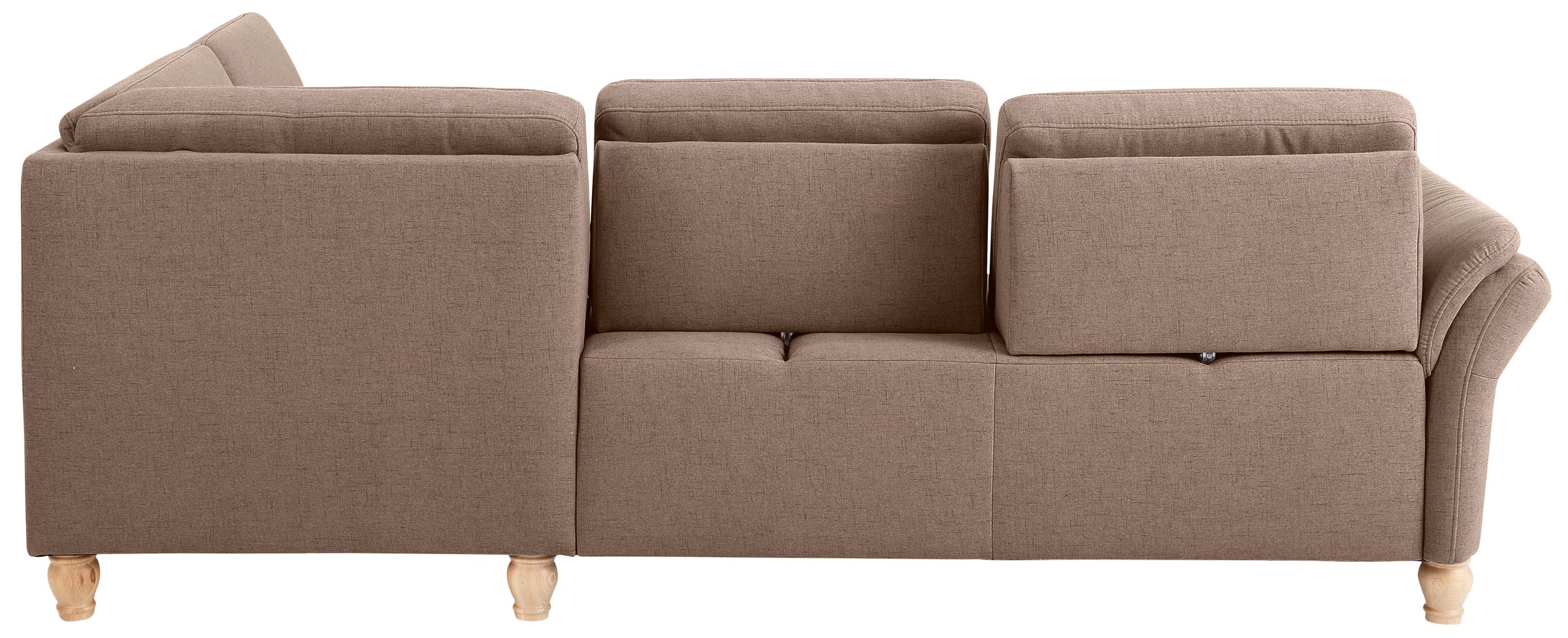 Home affaire Ecksofa »Palace L-Form« incl. Sitztiefenverstellung, wahlweise mit Bettfunktion und Stauraum