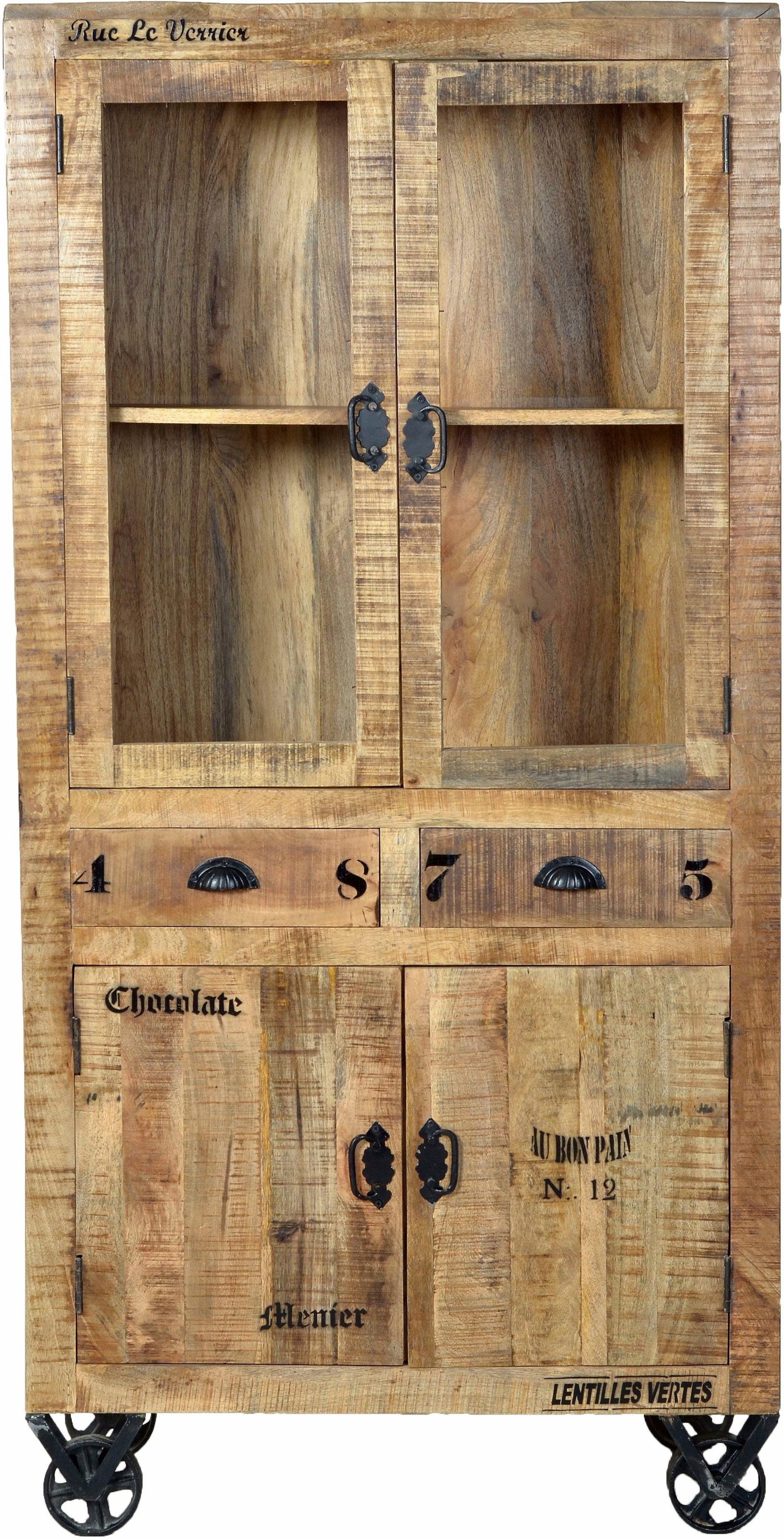 im 90 versandkostenfrei Vintage Breite »Rustic«, Chic, Design, cm, SIT auf Vitrine Factory Shabby