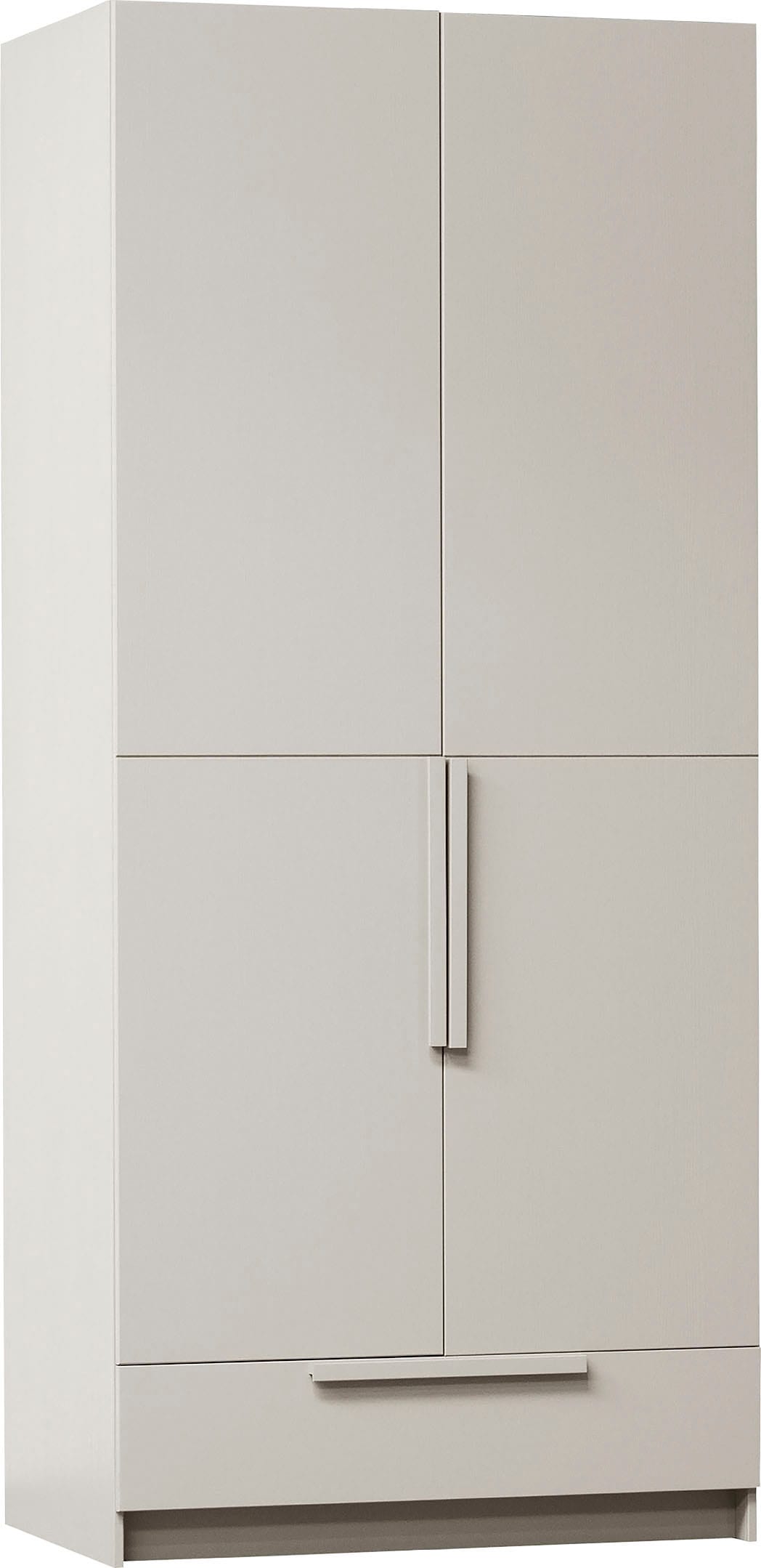 WOOOD Kleiderschrank »Pure« mit Kleiderstange, Kiefernholz, Höhe 215 cm