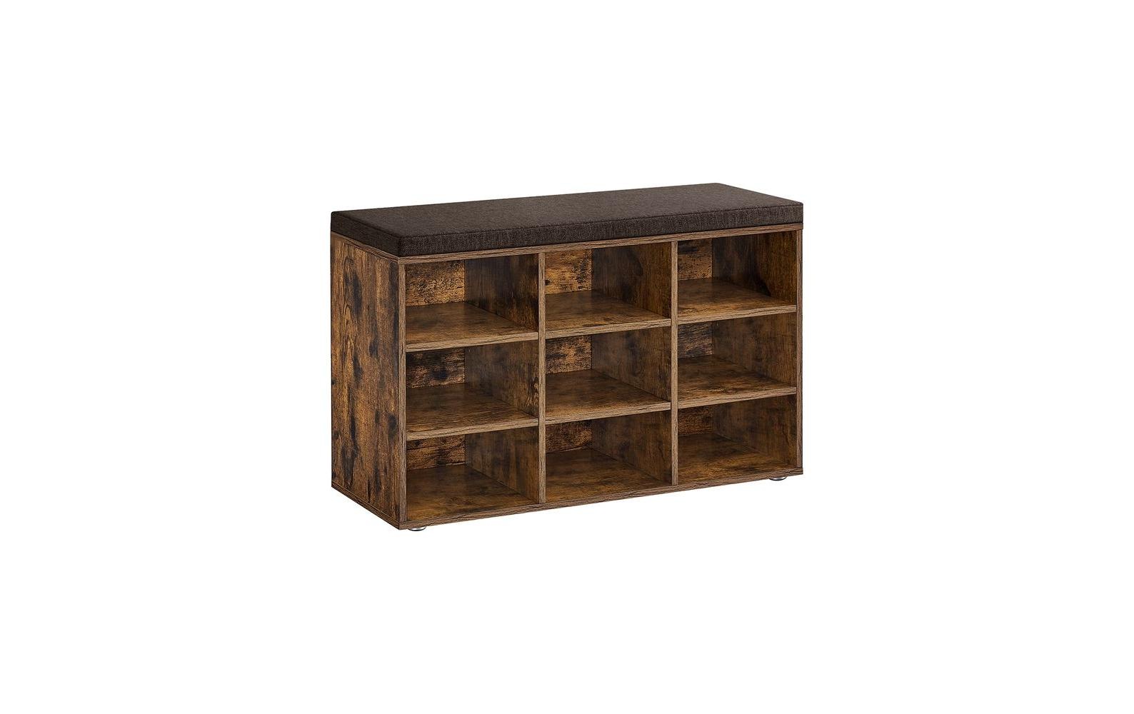 Image of VASAGLE Schuhschrank "mit 9 Fächern 78.5 x 48 cm" Schuhbank mit Stauraum