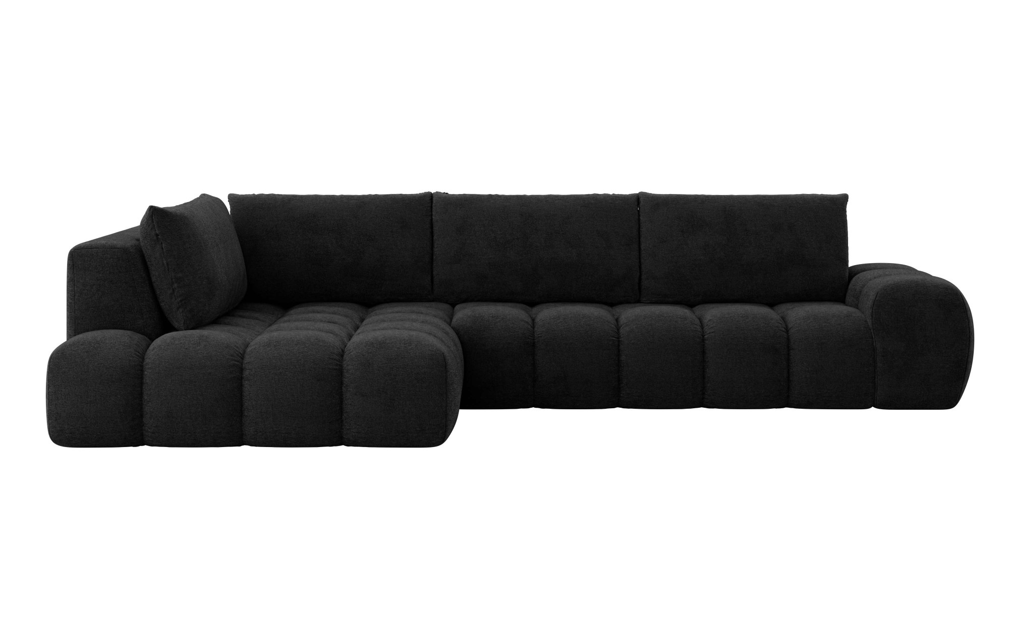 INOSIGN Ecksofa »AZITA klein, L-Form, elegant und bequem Designsofa«, lose Rückenkissen, traumhafte Steppung, Masse B/T/H: 296/176,5/89 cm