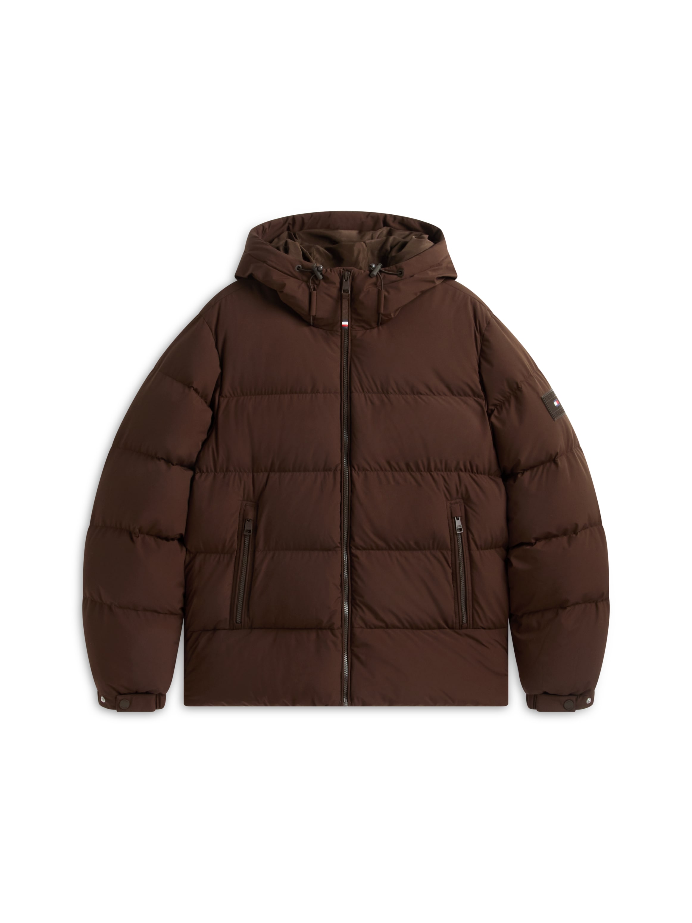 Tommy Hilfiger Doudoune »DOWN HOODED PUFFER JKT« avec capuche avec écusson logo, avec capuche, avec rembourrage en duvet