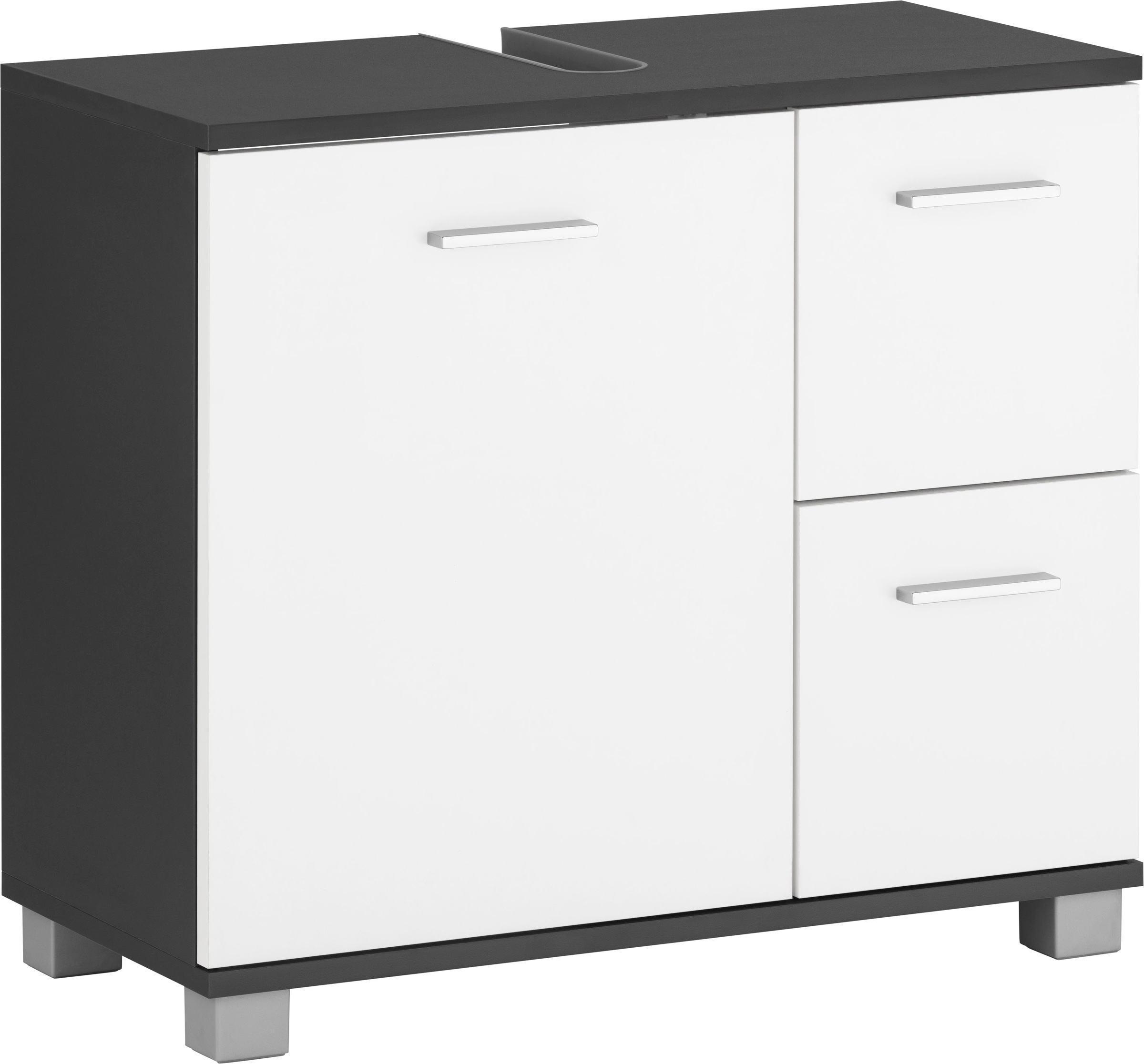 Image of Schildmeyer Waschbeckenunterschrank »Lagona«, Breite 65 cm, mit 2 Schubkästen & 1 Tür, Griffe & Beschläge aus Metall bei Ackermann Versand Schweiz