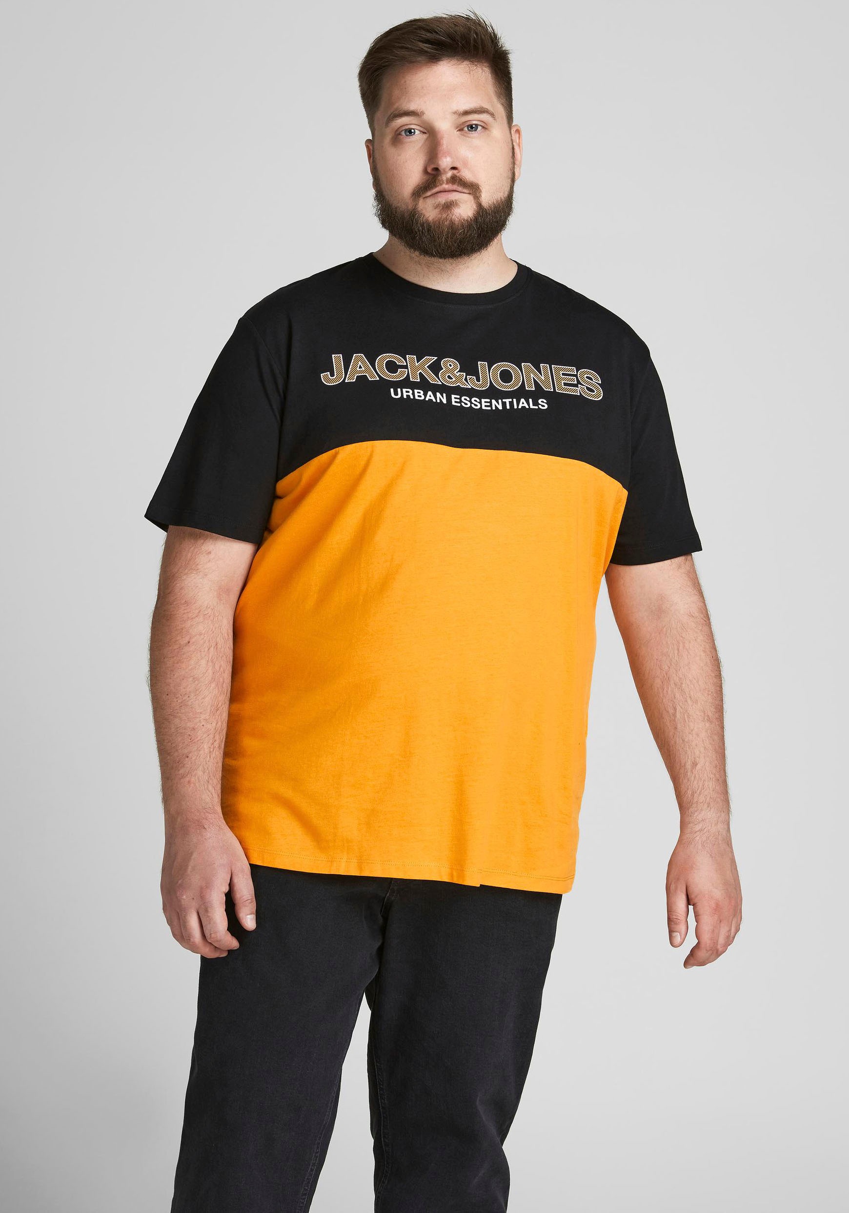 Image of Jack & Jones PlusSize T-Shirt »URBAN BLOCKING TEE«, Bis Grösse 6XL bei Ackermann Versand Schweiz