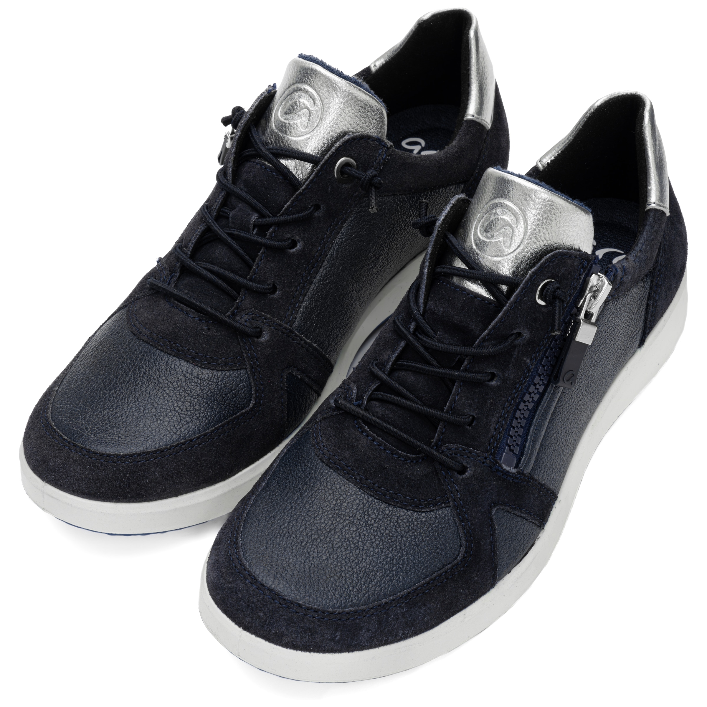Image of Ara Slip-On Sneaker "ROMA" Freizeitschuh, Halbschuh, Schnürschuh mit Logoprägung