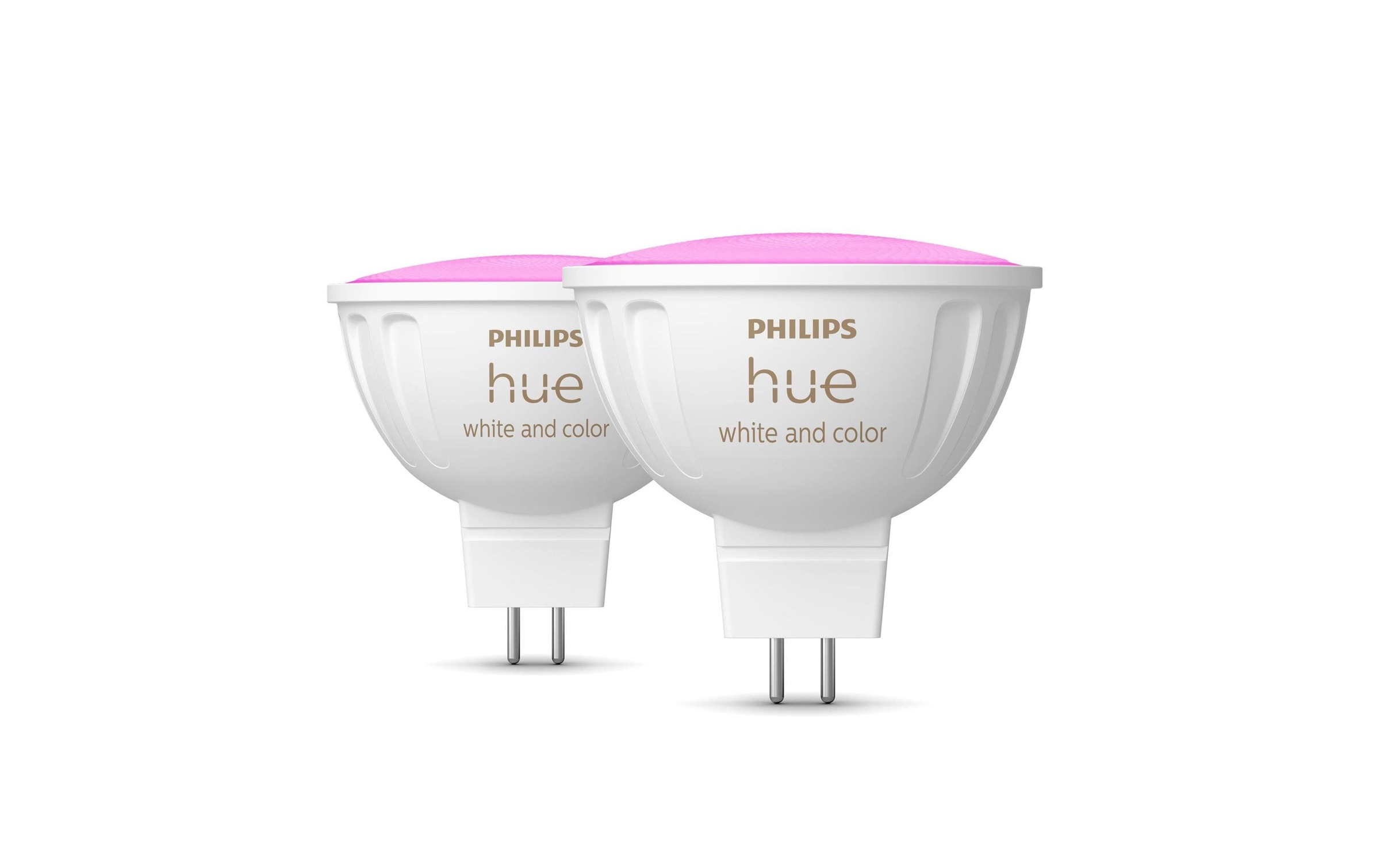Image of Philips Hue Smarte LED-Leuchte "White & Col. Amb. MR16 Doppelpackpack, 2x400 lm" GU 5,3
