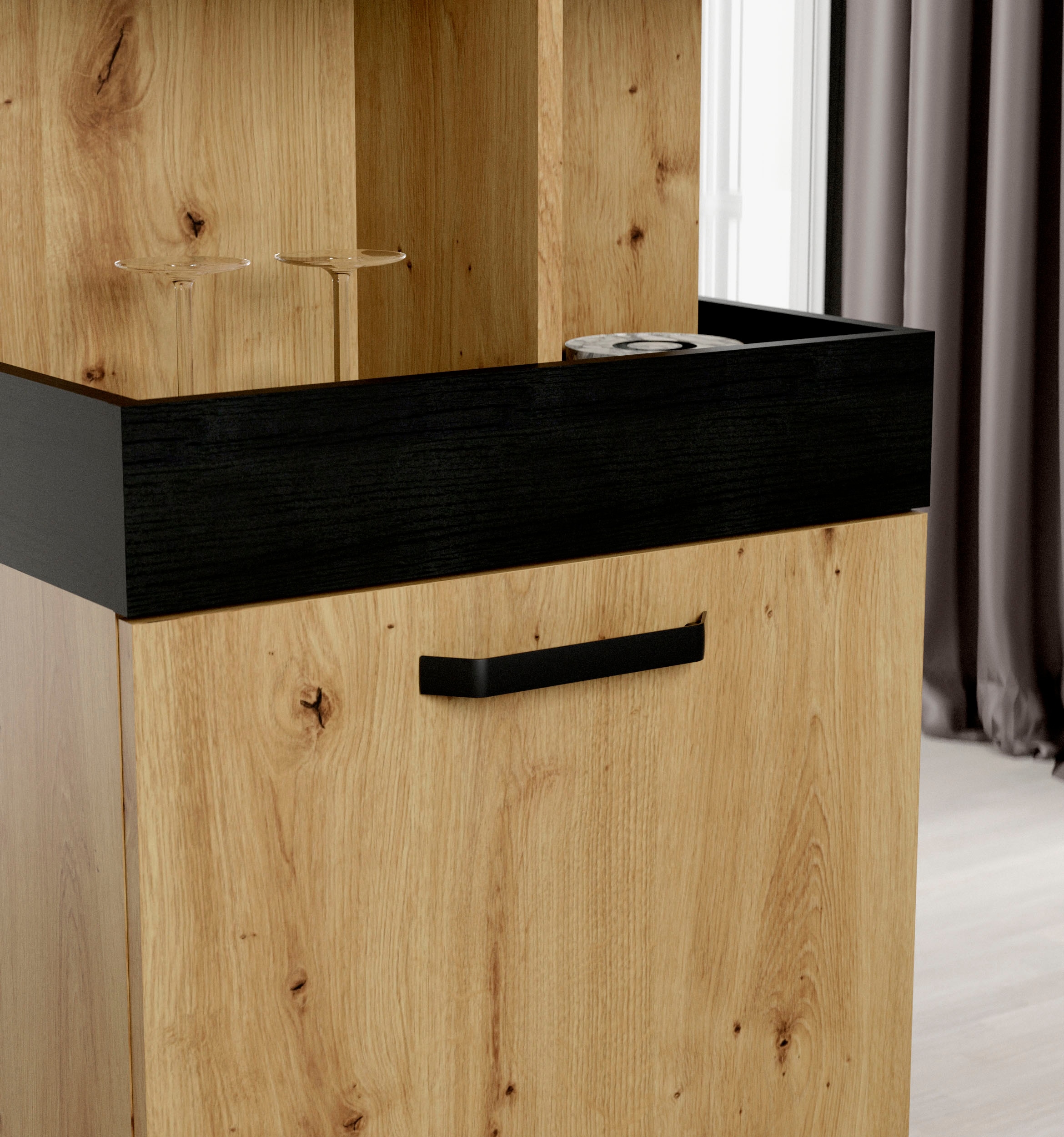 FORTE Barschrank »Homebar« Höhe ca. 88 cm