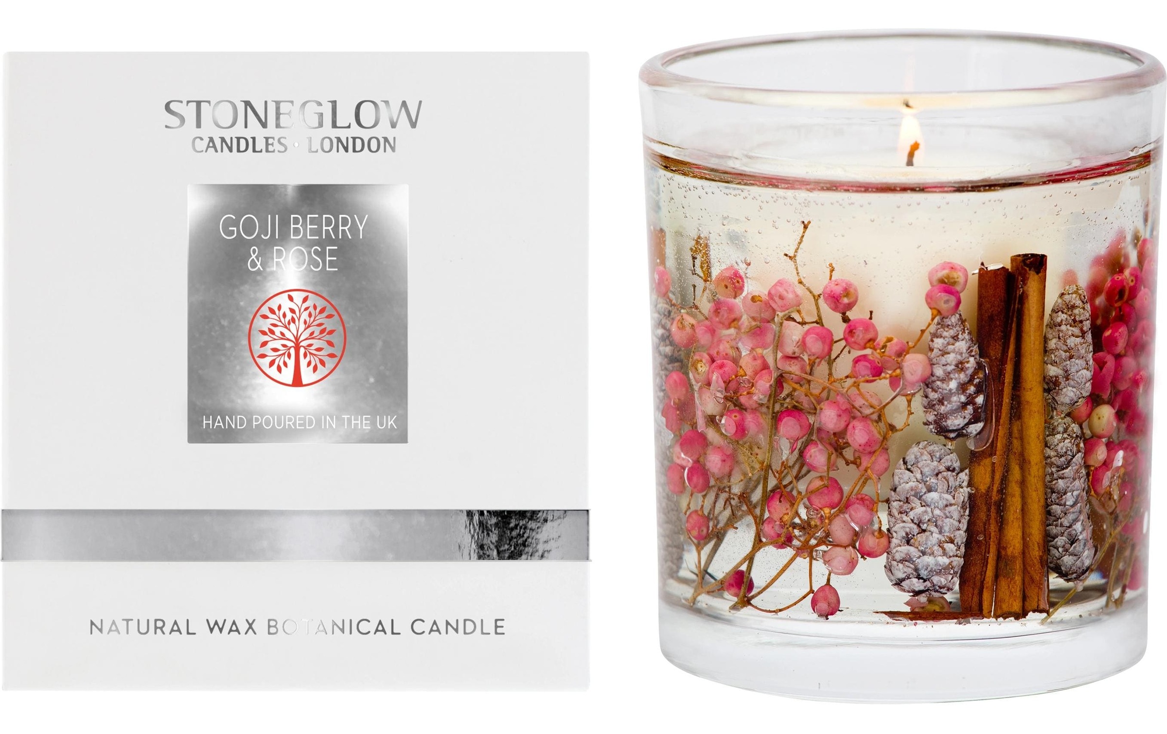 Duftkerze »Stoneglow Goji Berry & Rose 230 g«