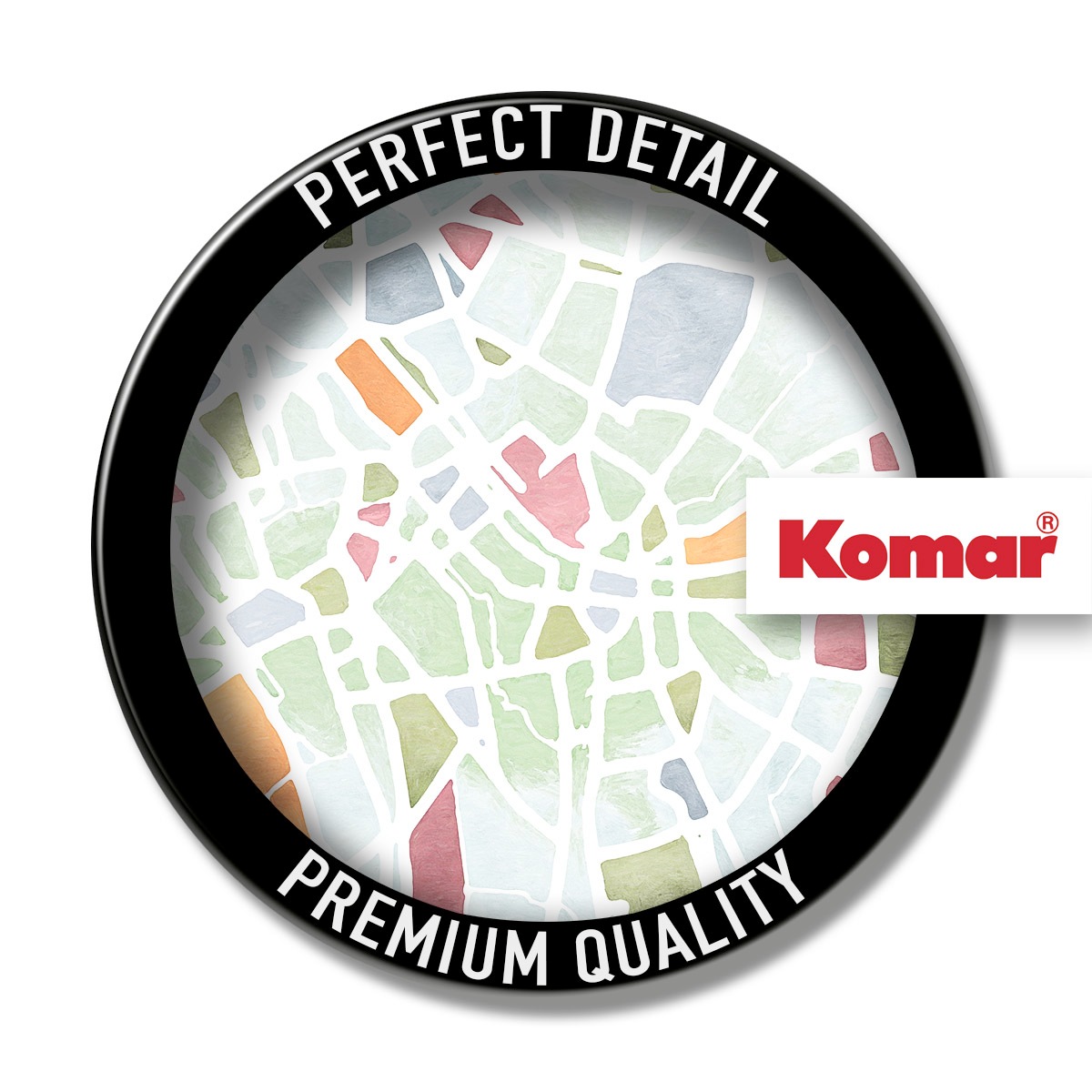 Komar Fototapete »Komar Vlies Fototapete - City Map - Grösse 150 x 250 cm«, bedruckt