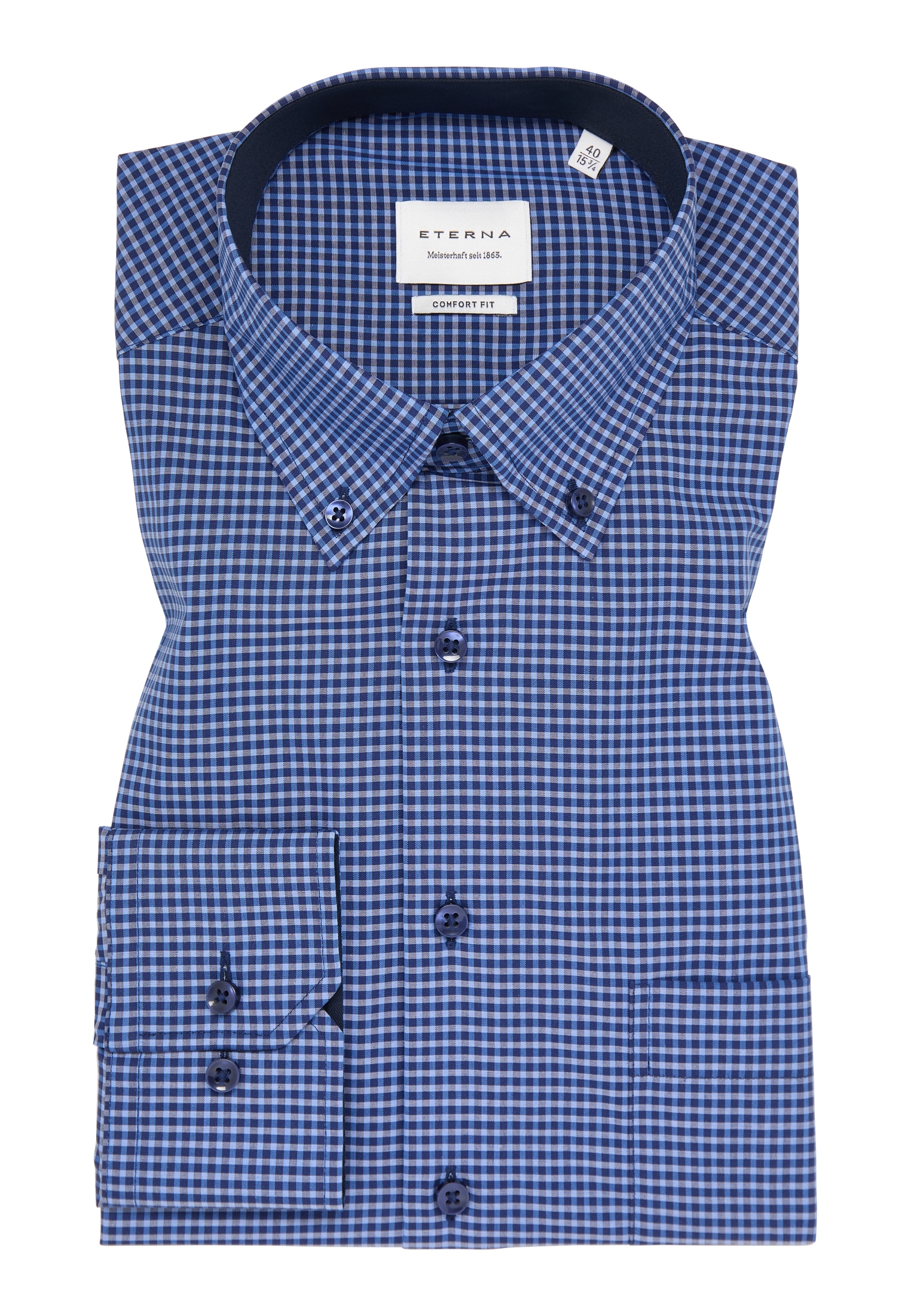 Eterna Langarmhemd »COMFORT FIT«, NON IRON (bügelfrei)