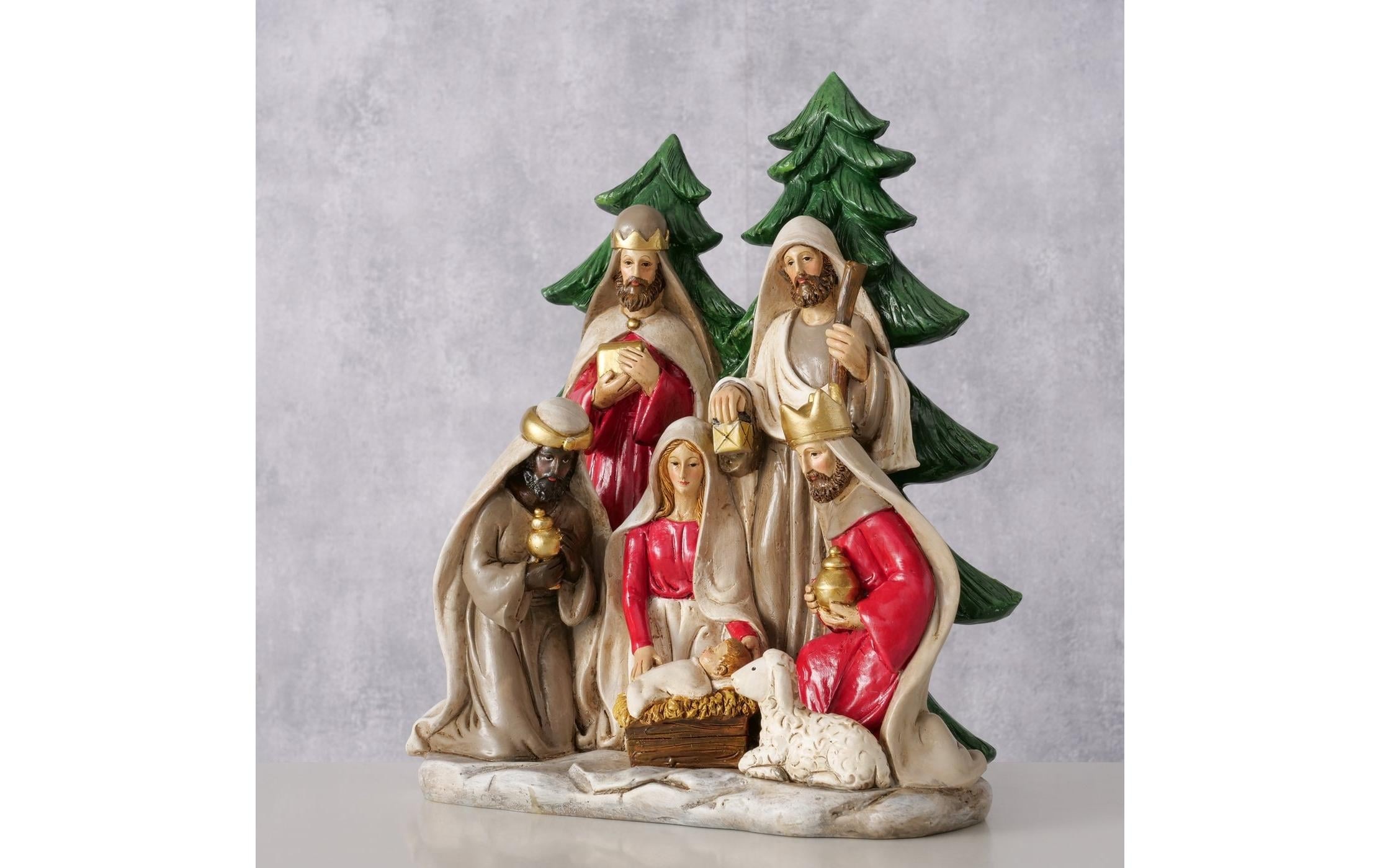 BOLTZE Krippe »Bethanio Kunststoff, 21 x 26 cm« Dekorative Weihnachtsfigur