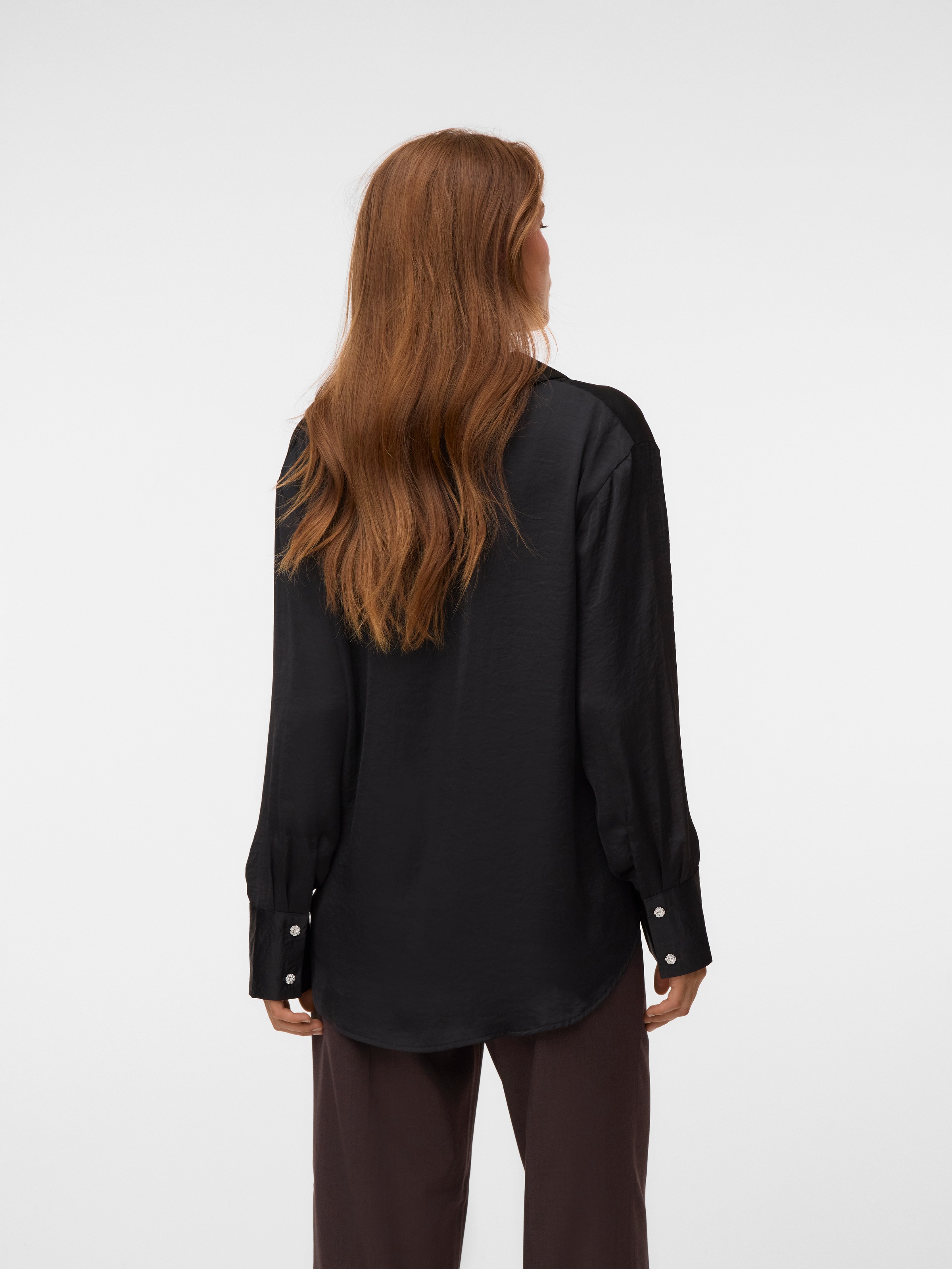 Vero Moda Hemdbluse »VMSOMMER LS BUTTON SHIRT WVN NOOS« Kunstfaser, regular fit