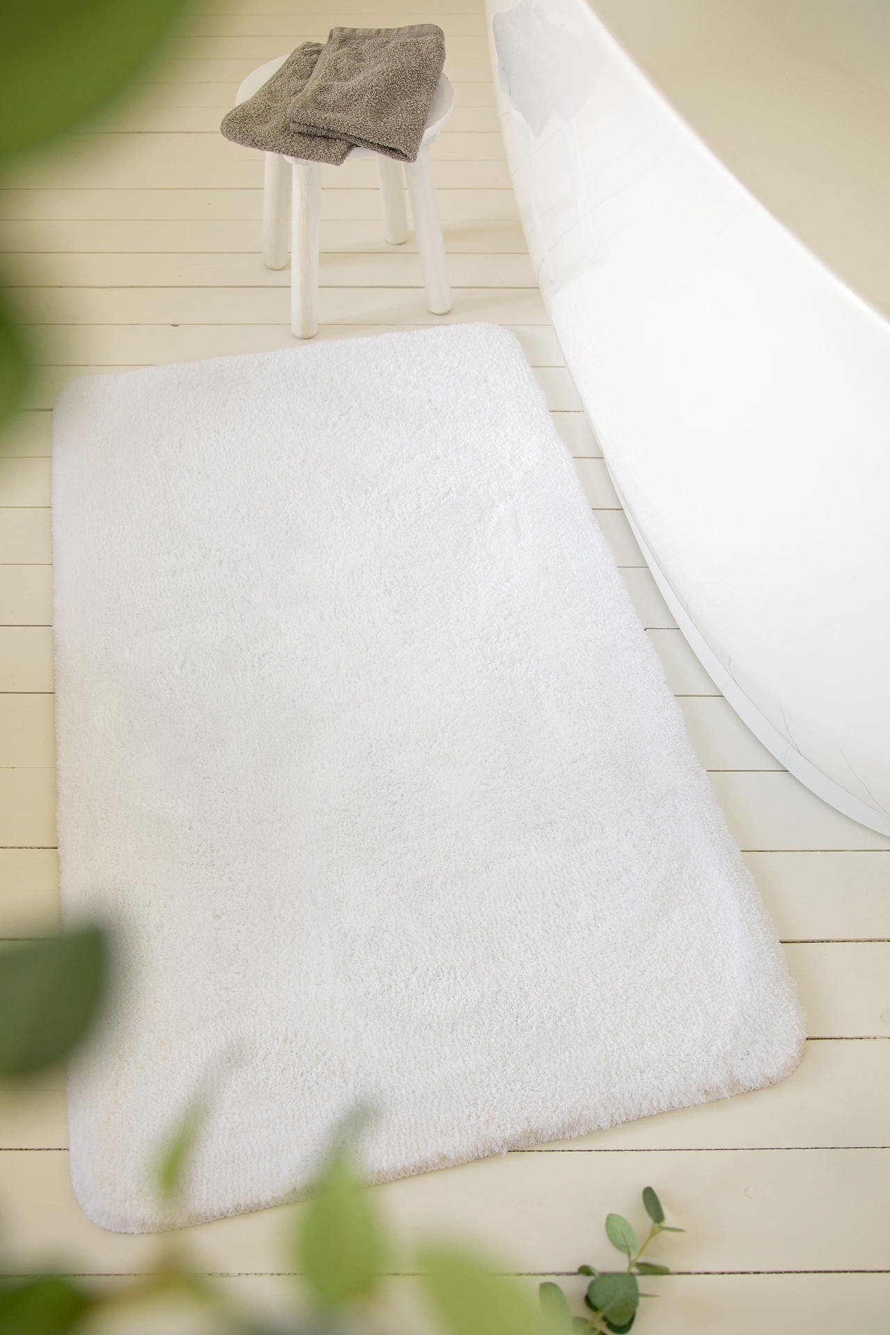 Wecon home Basics Badematte »Joris« Höhe 20 mm rutschhemmend beschichtet strapazierfähig waschbar, viele Grössen, Badezimmerteppich, uni