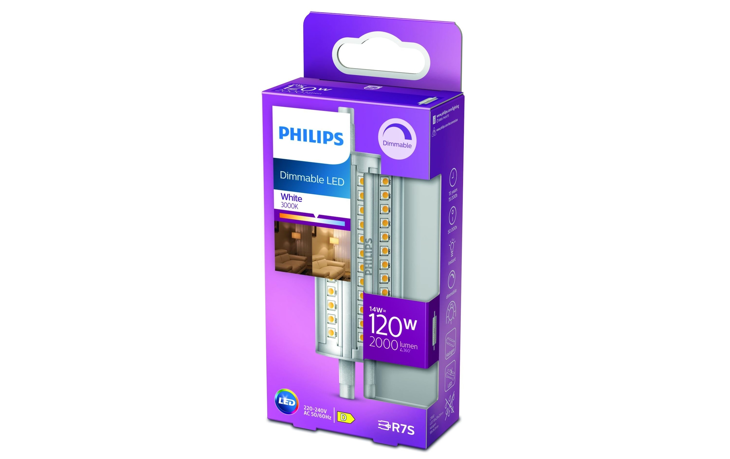 Philips LED Deckenleuchte »LED 120W R7S 118 mm WH D«, 1 flammig