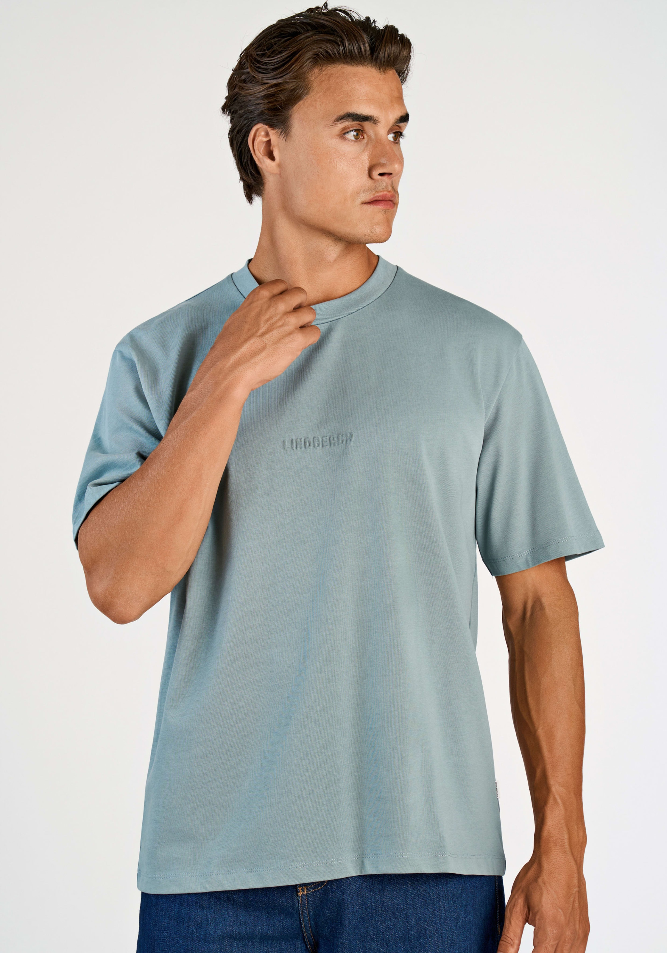 Image of LINDBERGH Kurzarmshirt mit Lindbergh-Pressung