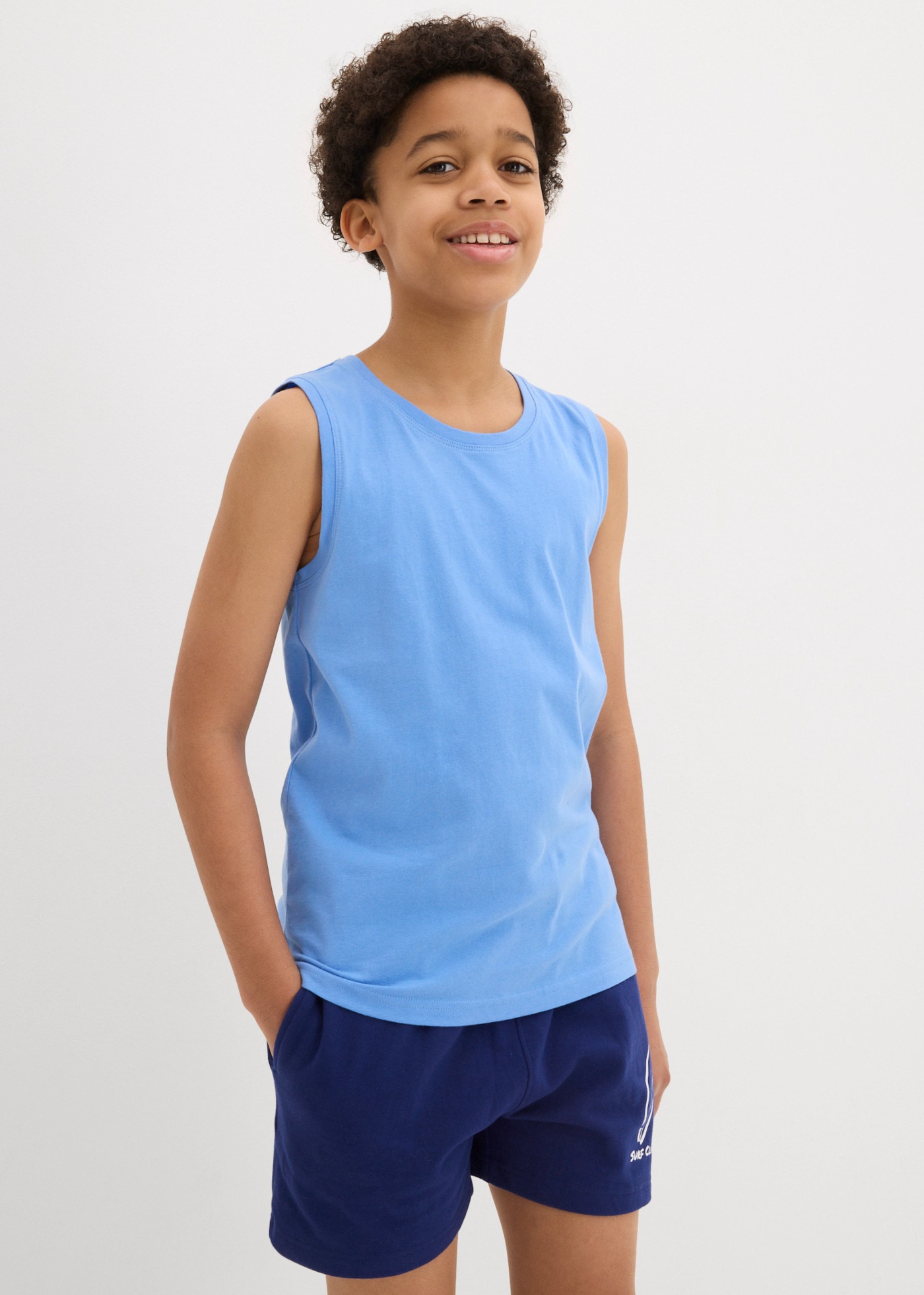 bonprix Débardeur Paquet, lot de 5,  en coton, sans manches, regular fit, lot de 5