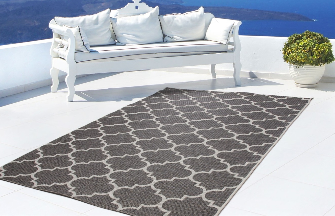 my home Teppich »Valon«, rechteckig, 7 mm Höhe, Indoor und Outdoor geeignet, Wohnzimmer