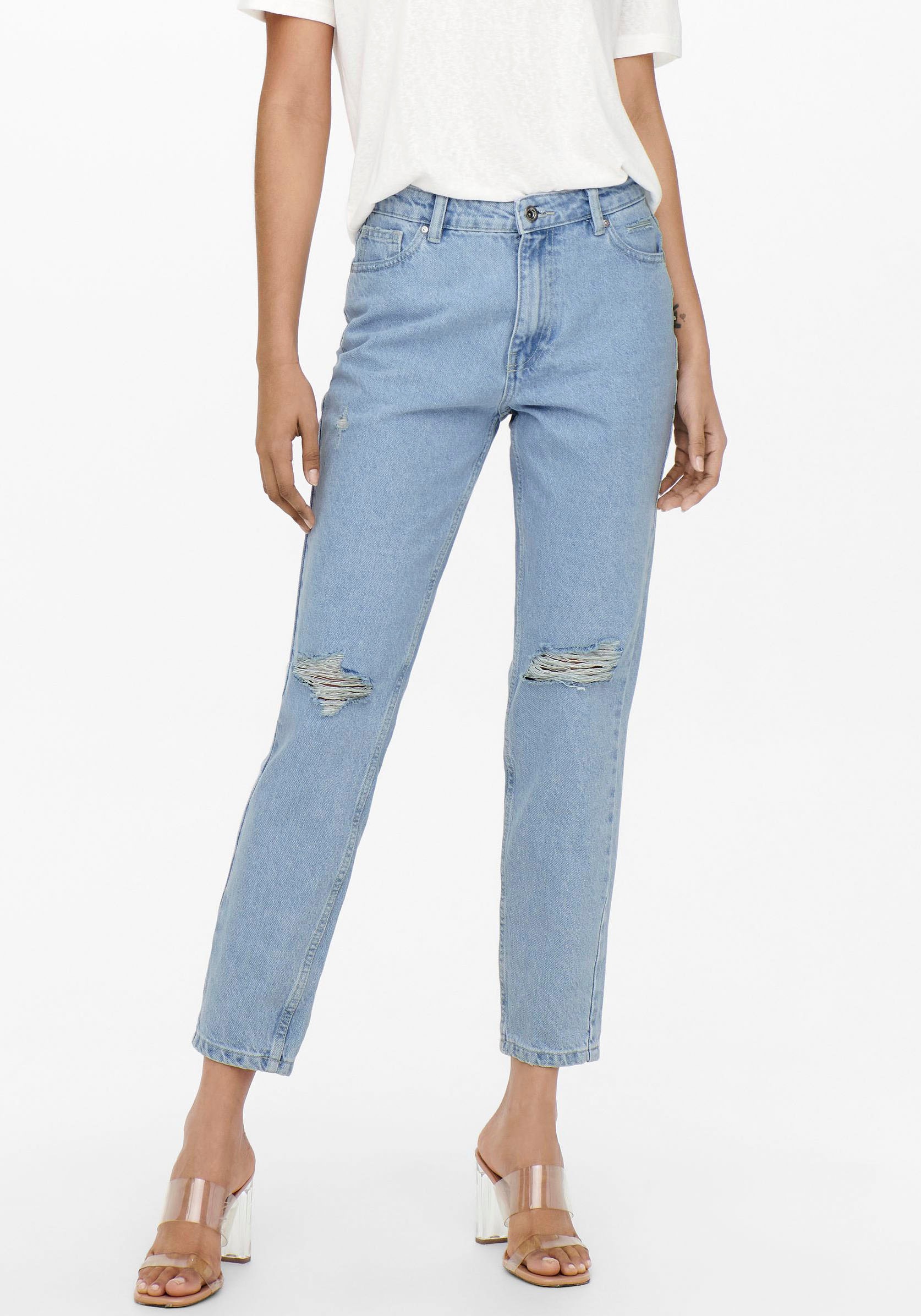 Image of Only Mom-Jeans »ONLJAGGER HIGH MOM ANKLE DNM« bei Ackermann Versand Schweiz