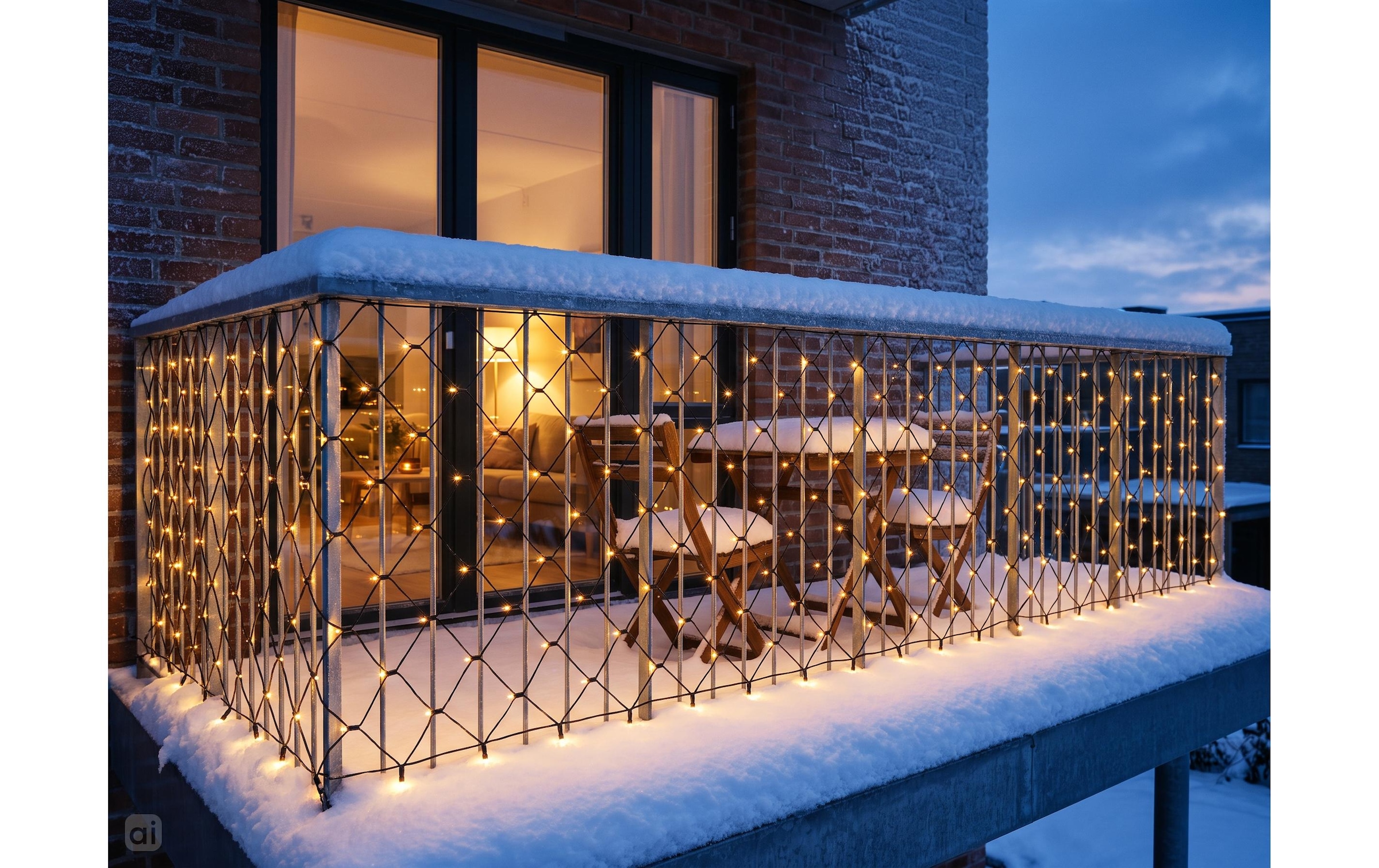 Cocon Lichterkette »Lichternetz, 240 LEDs Warmweiss, 1.2 x 3 m«