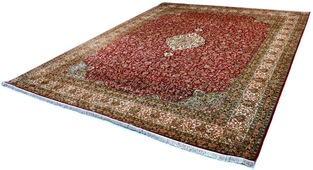 Image of Kayoom Seidenteppich »Kashan 5840«, rechteckig, 10 mm Höhe, Einzelstück mit Zertifikat, Wohnzimmer bei Ackermann Versand Schweiz