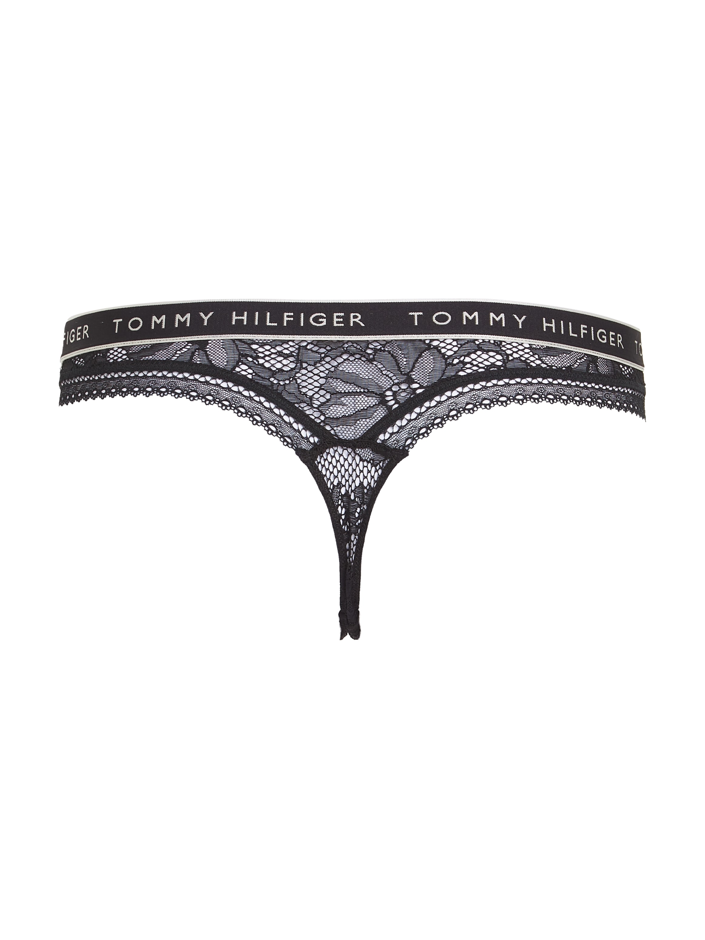 Tommy Hilfiger Underwear T-String »THONG«, mit Spitze und Logobund