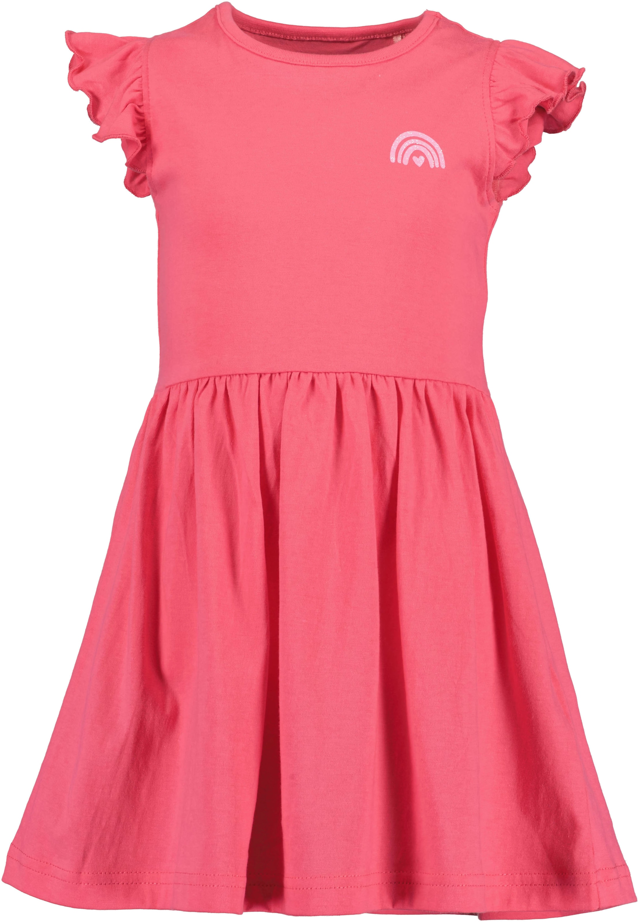 Blue Seven Jerseykleid Packung, 2 tlg. tlg. 1x uni und 1x mit Alloverprint und aufgesetzten Taschen