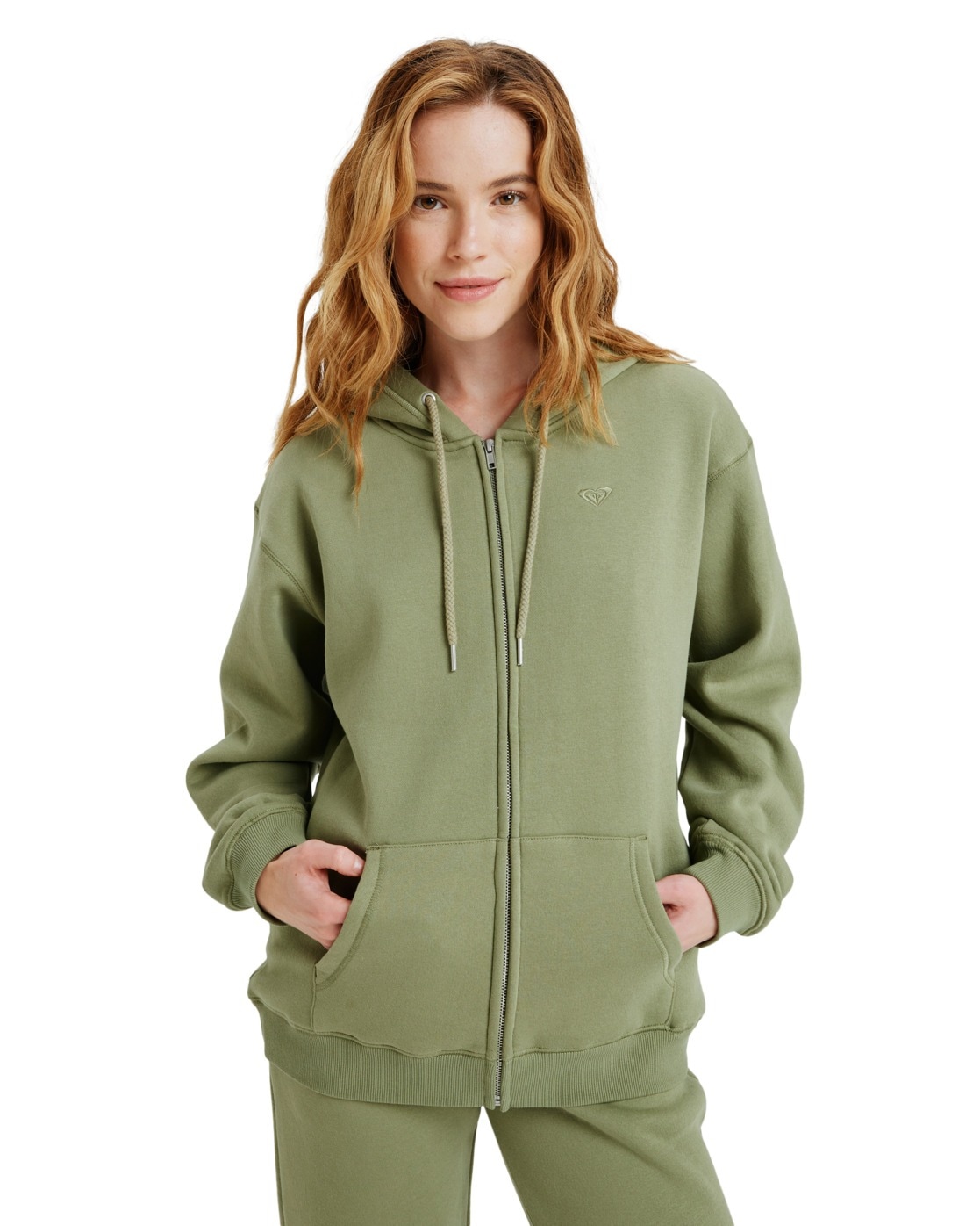 Image of Roxy Hoodie "Surf Stoked Zipped Brushed"