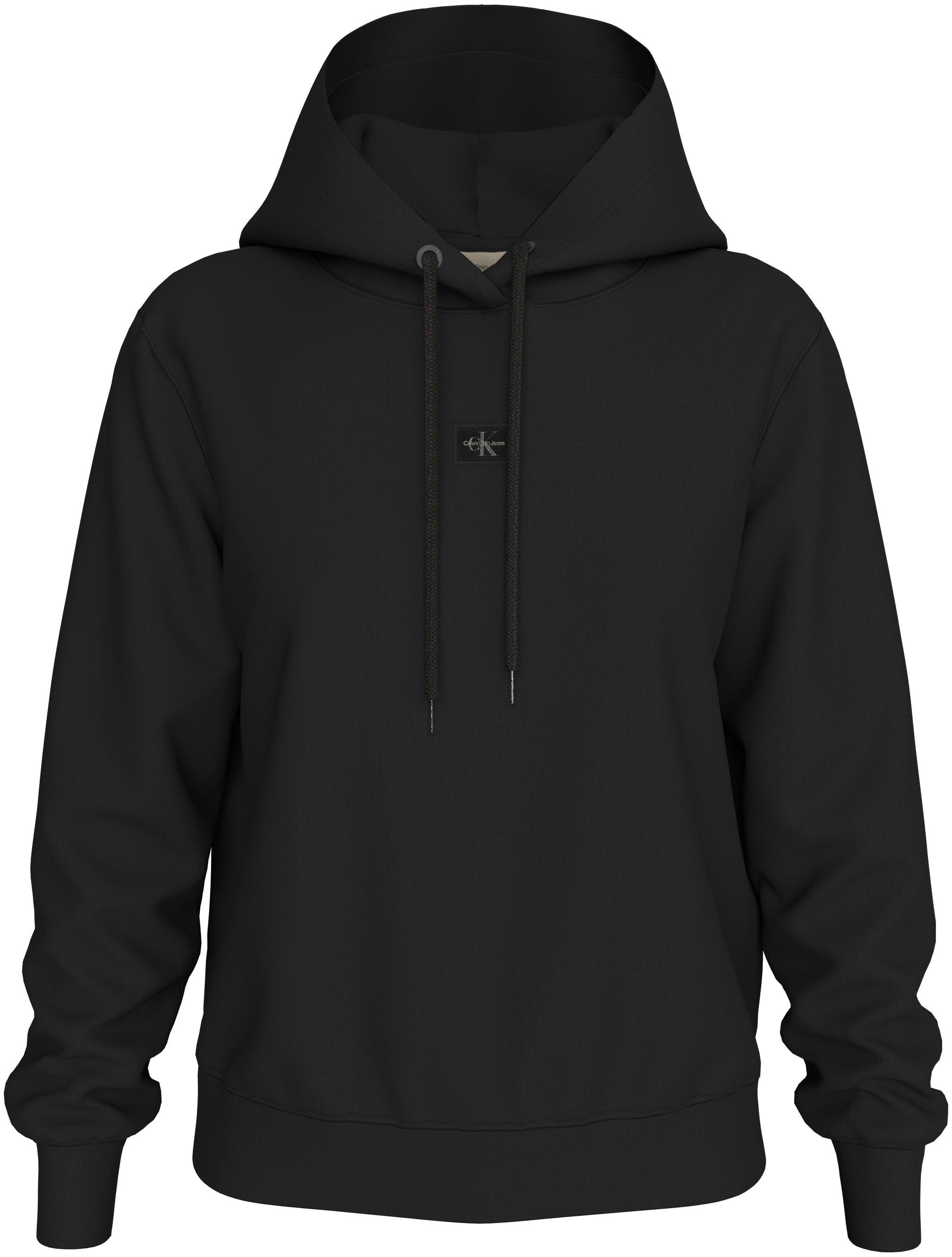 Calvin Klein Jeans Kapuzensweatshirt »WOVEN LABEL REGULAR HOODIE« mit kleinem Logo-Patch