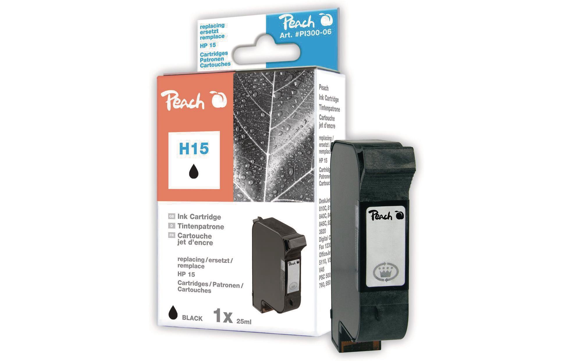 Image of Peach Tintenpatrone "HP Nr. 15 (C6615D) Black"