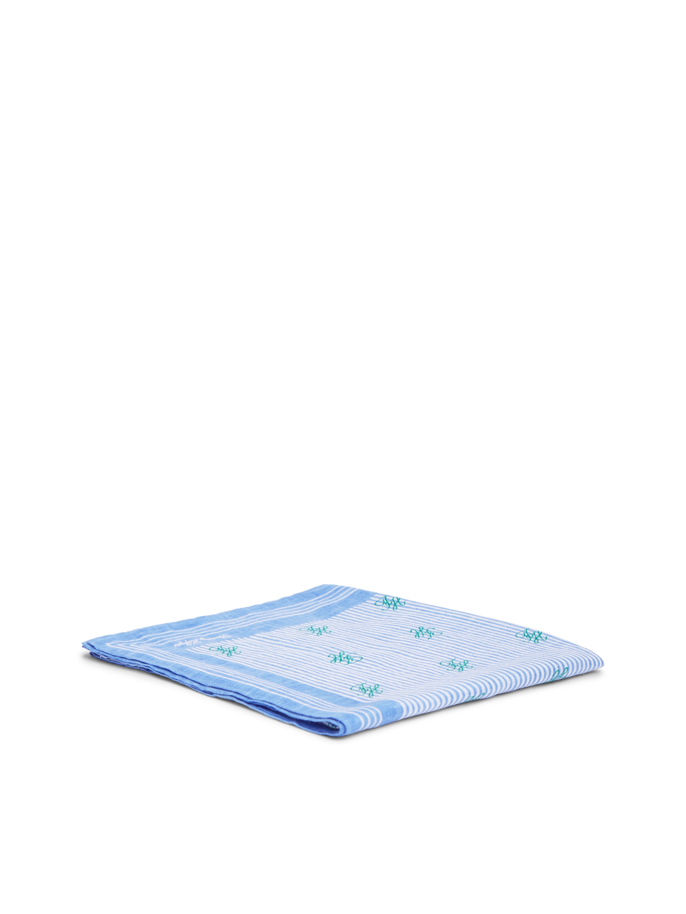 Tommy Hilfiger Foulard en soie »TH SCRIPT MONOGRAM LINEN SQUARE«