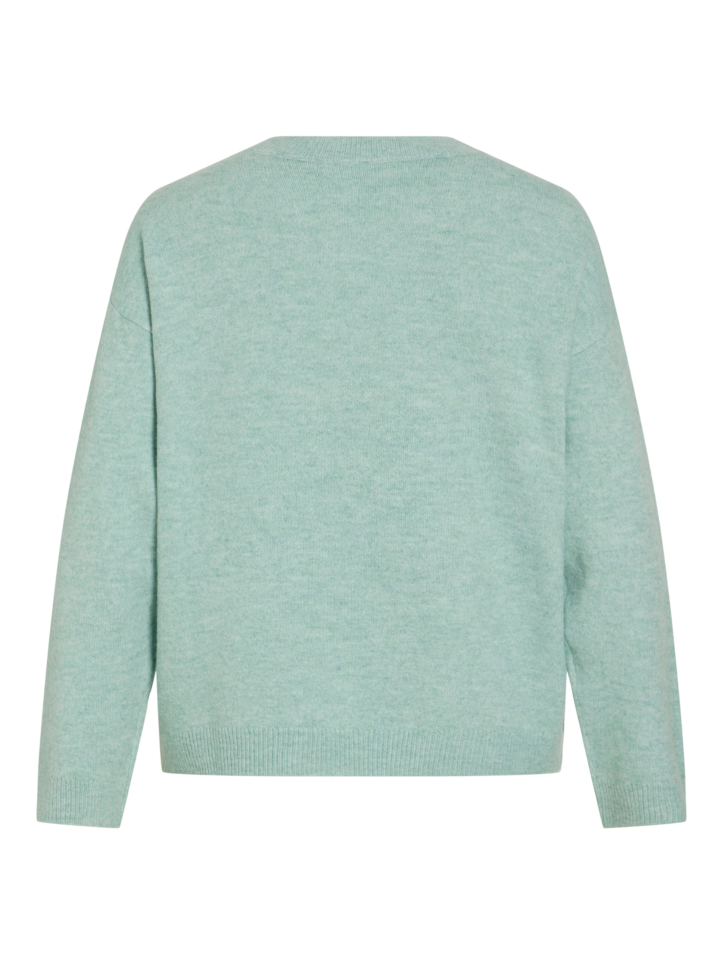 Vila Pull en tricot »VILIGA L/S O-NECK KNIT TOP - NOOS« mélange de matières, coupe décontractée